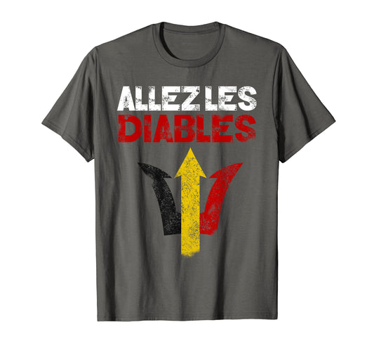 Allez Les Diables Belgium Soccer Team T-Shirt - Graphic Print for Adults - T-Shirt, Sweatshirt, Hoodie