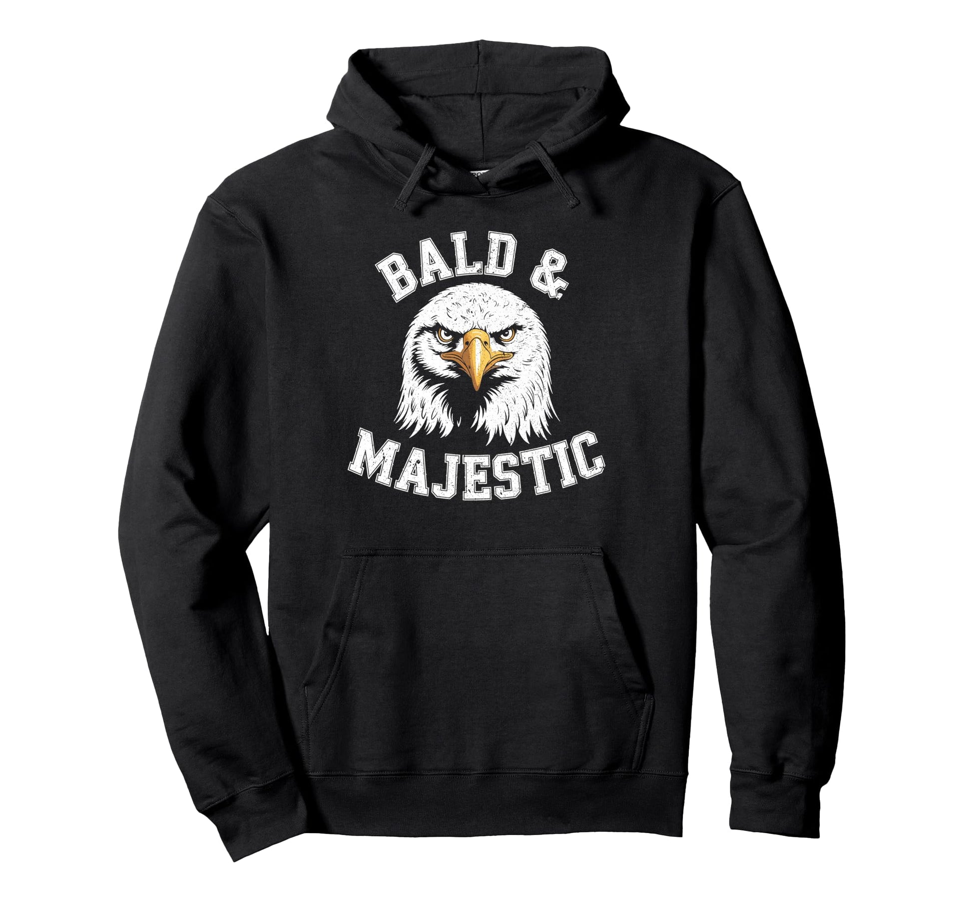 Bald Majestic Sexy Bald Guy Funny Hoodie - Fun Novelty Design for Adults - T-Shirt, Sweatshirt, Hoodie