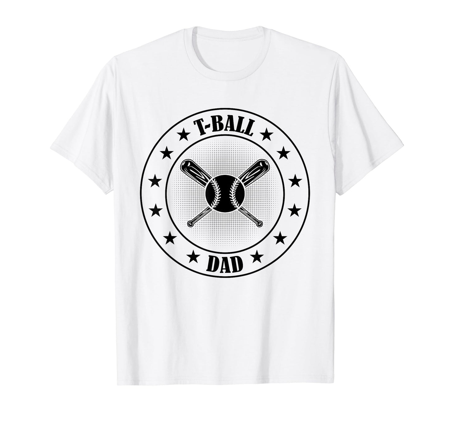 T Ball Dad Ball Player Daddy Teeball Game T-Shirt - Unique Graphic Unisex - T-Shirt, Sweatshirt, Hoodie