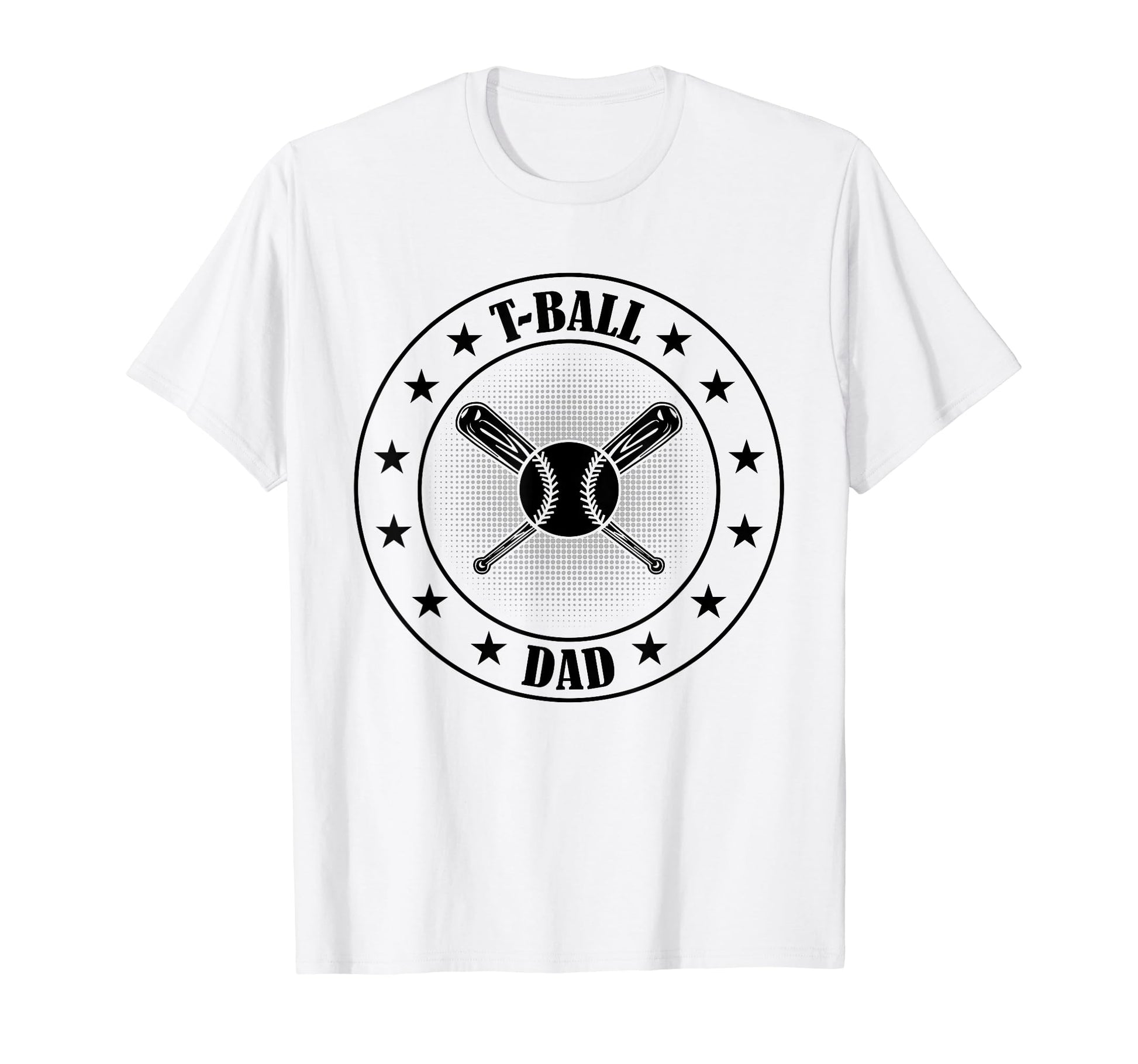 T Ball Dad Ball Player Daddy Teeball Game T-Shirt - Unique Graphic Unisex - T-Shirt, Sweatshirt, Hoodie