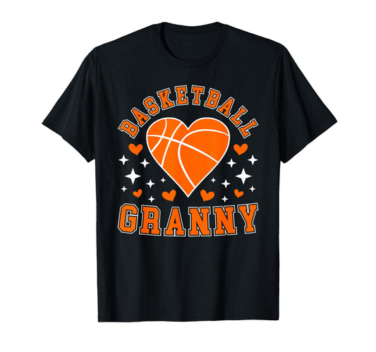 Basketball Granny Heart Granny T-Shirt - Novelty Apparel Men Women - T-Shirt, Sweatshirt, Hoodie