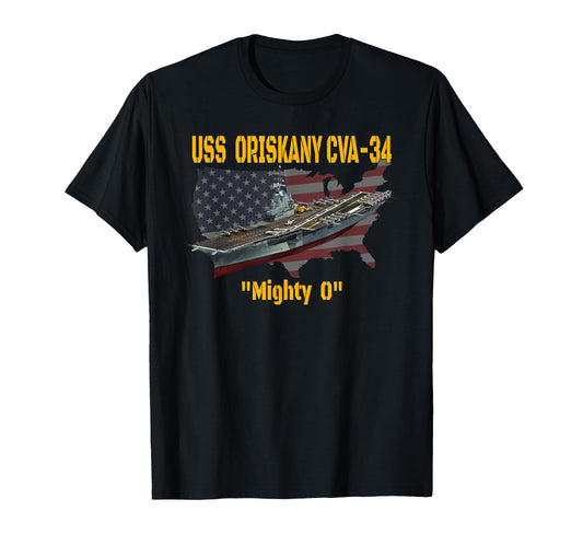 Aircraft Carrier Uss Oriskany Cva 34 T-Shirt - Trendy Graphic for Adults - T-Shirt, Sweatshirt, Hoodie
