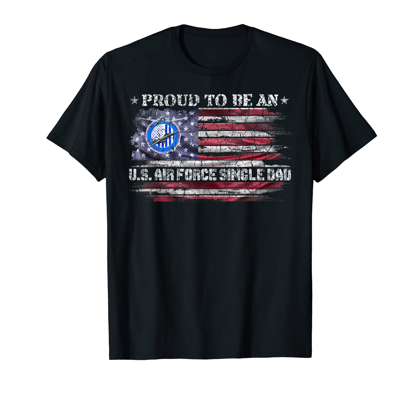 Us American Flag Proud To Be Air Force T-Shirt - Custom Art Print Unisex - T-Shirt, Sweatshirt, Hoodie