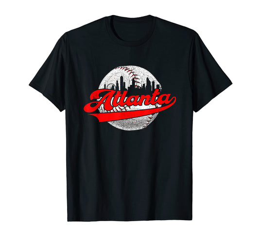Atlanta Baseball Lover Game Day Dad Mom T-Shirt - Trendy Graphic Men Women - T-Shirt, Sweatshirt, Hoodie
