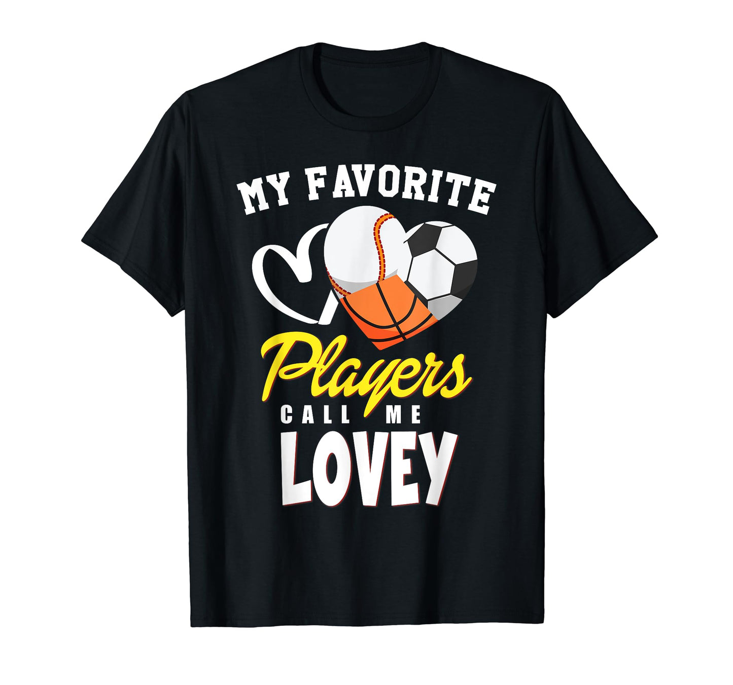 My Favorite Players Baseball Soccer T-Shirt - Custom Art Print for Adults - T-Shirt, Sweatshirt, Hoodie