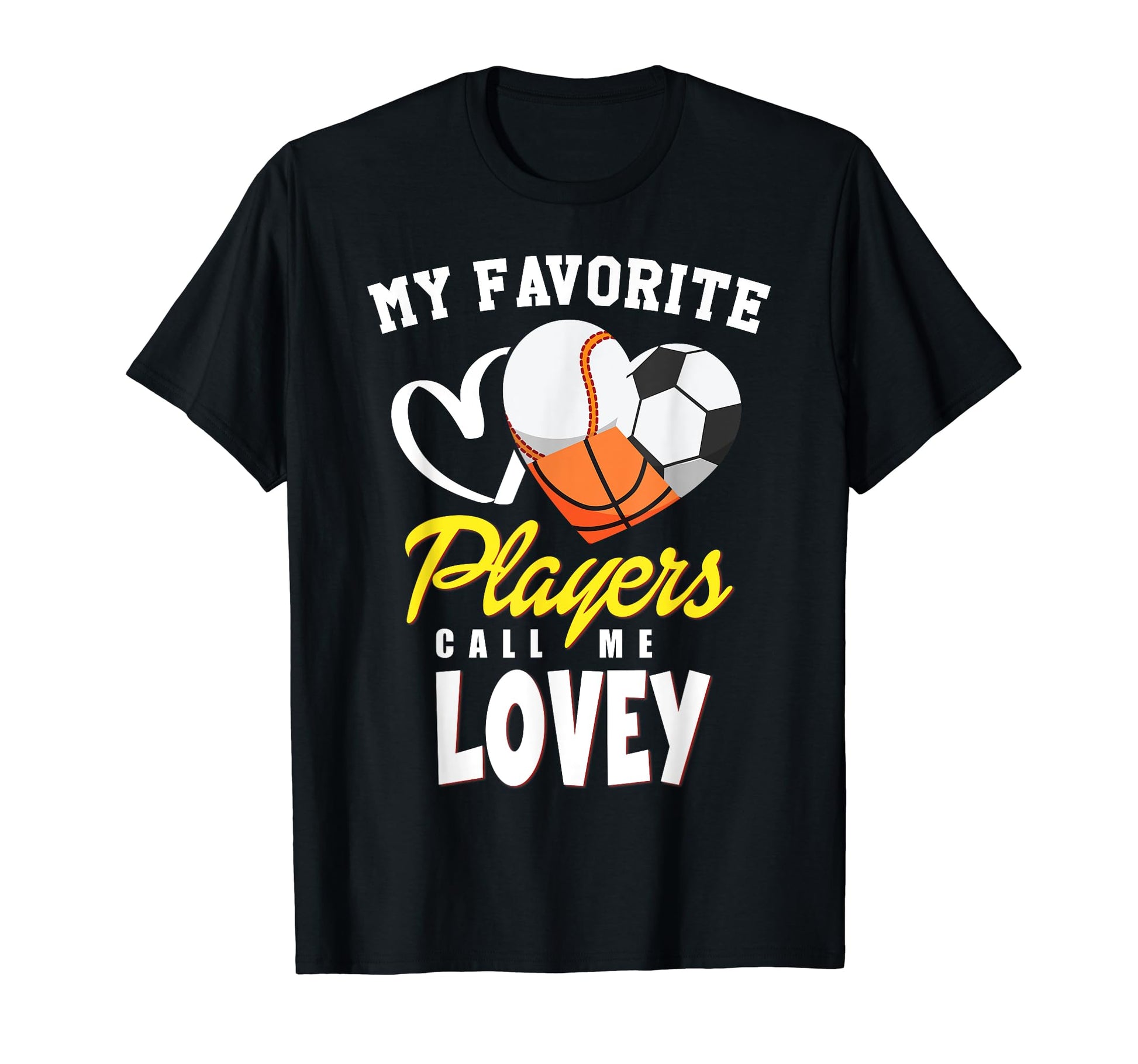 My Favorite Players Baseball Soccer T-Shirt - Custom Art Print for Adults - T-Shirt, Sweatshirt, Hoodie