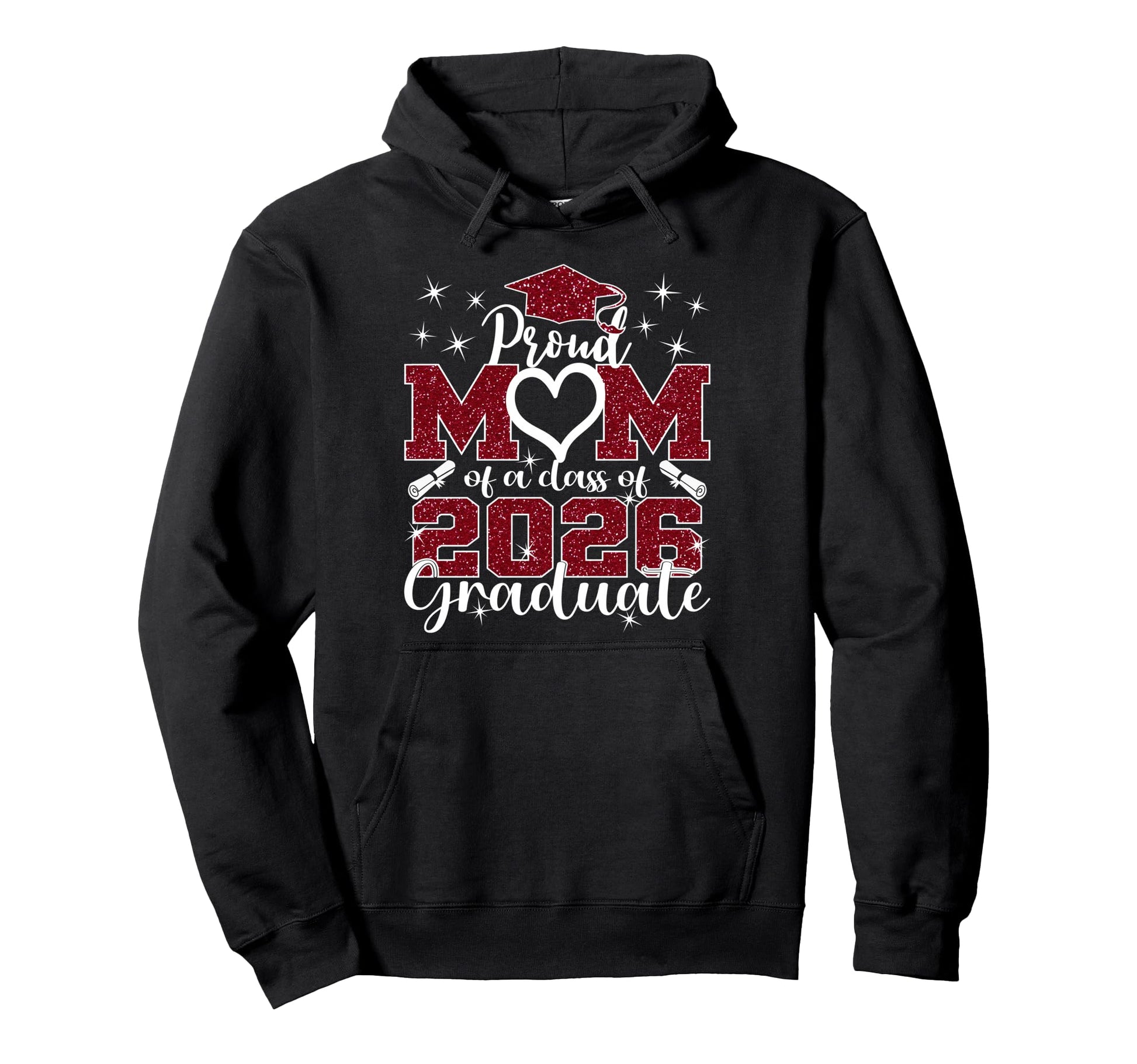 Super Proud Mom 2026 Graduate Senior Hoodie - Minimalist Print Men Women - T-Shirt, Sweatshirt, Hoodie