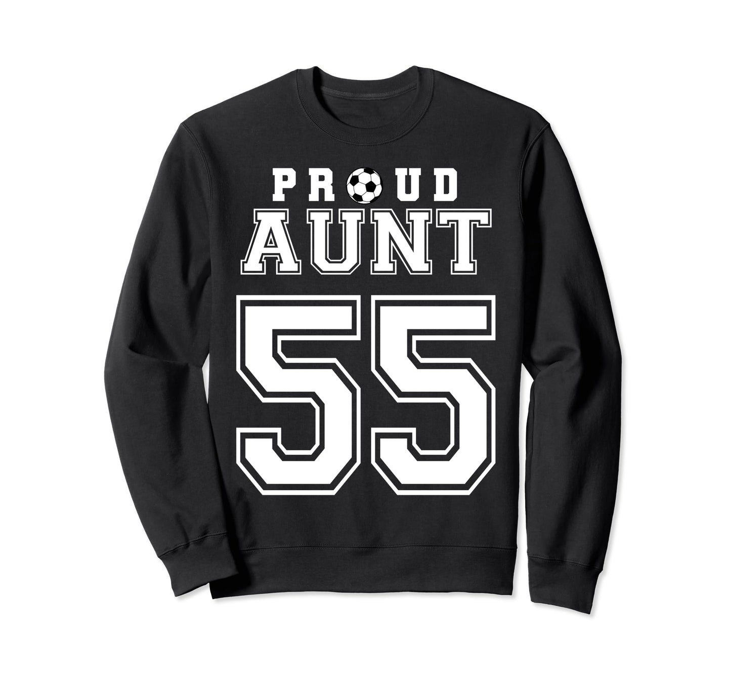 Number 55 Custom Proud Soccer Sweatshirt - Minimalist Print for Adults - T-Shirt, Sweatshirt, Hoodie