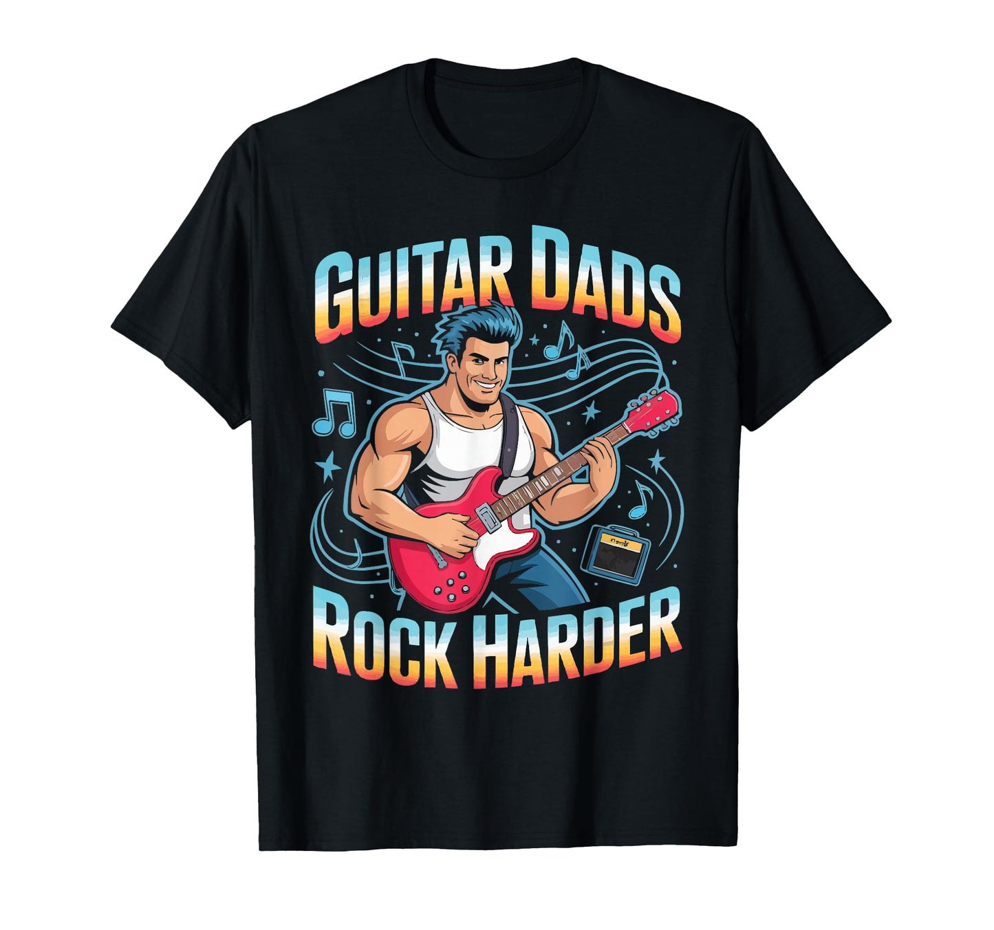 Guitarist Dad Guitar Player Daddy T-Shirt - Unique Graphic for Adults - T-Shirt, Sweatshirt, Hoodie