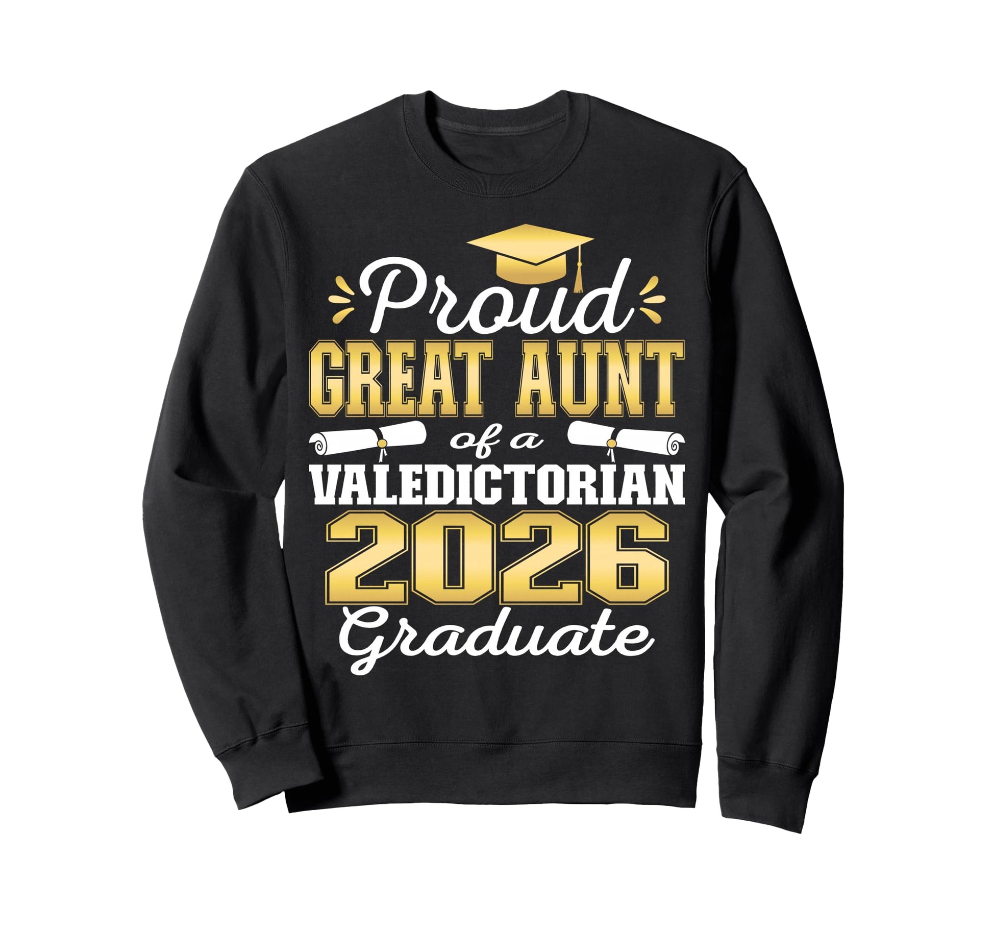Proud Great Aunt 2026 Sweatshirt - Custom Art Print for Adults - T-Shirt, Sweatshirt, Hoodie