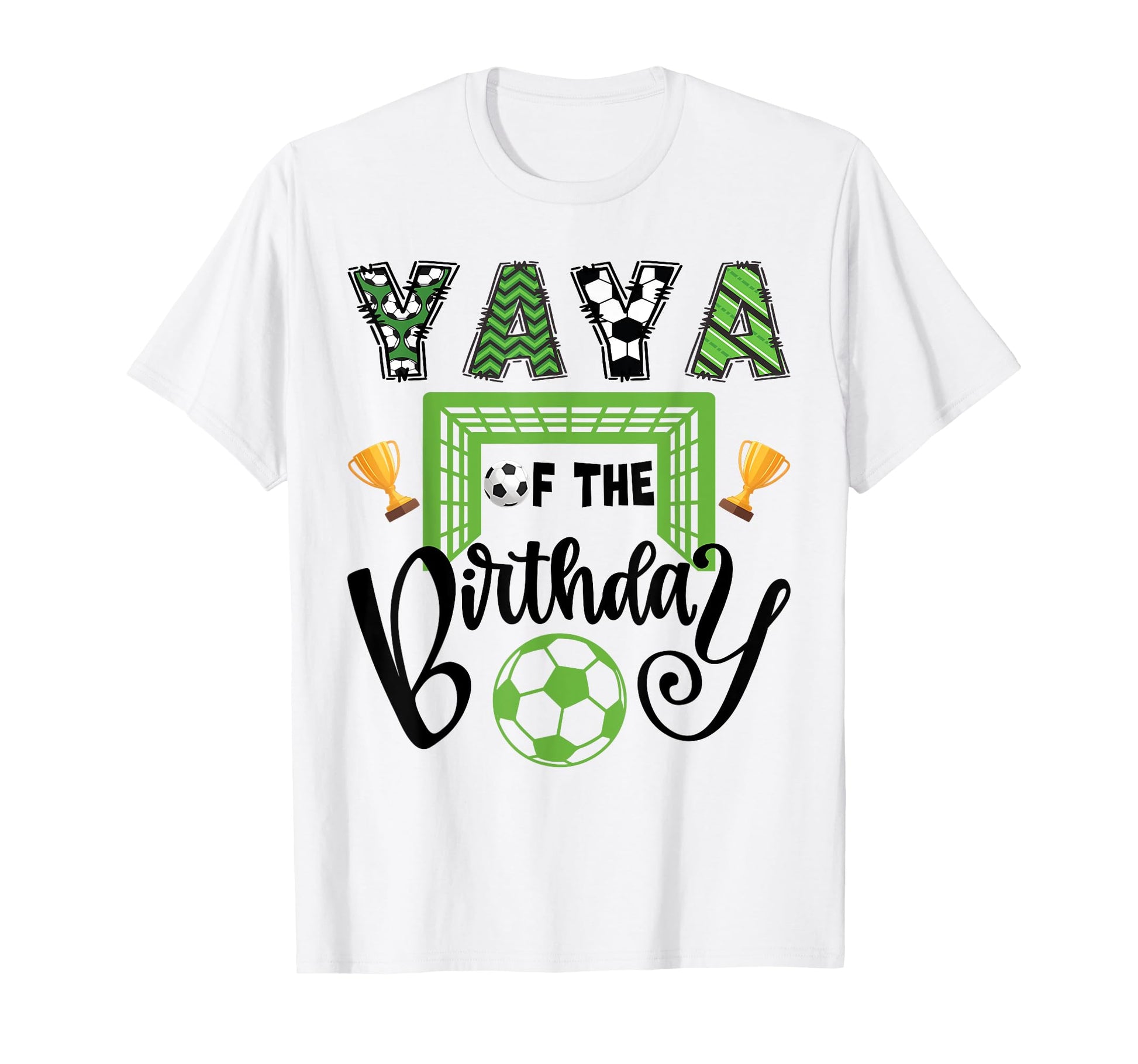 Yaya Birthday Soccer Player Bday Party T-Shirt - Custom Art Print Unisex - T-Shirt, Sweatshirt, Hoodie
