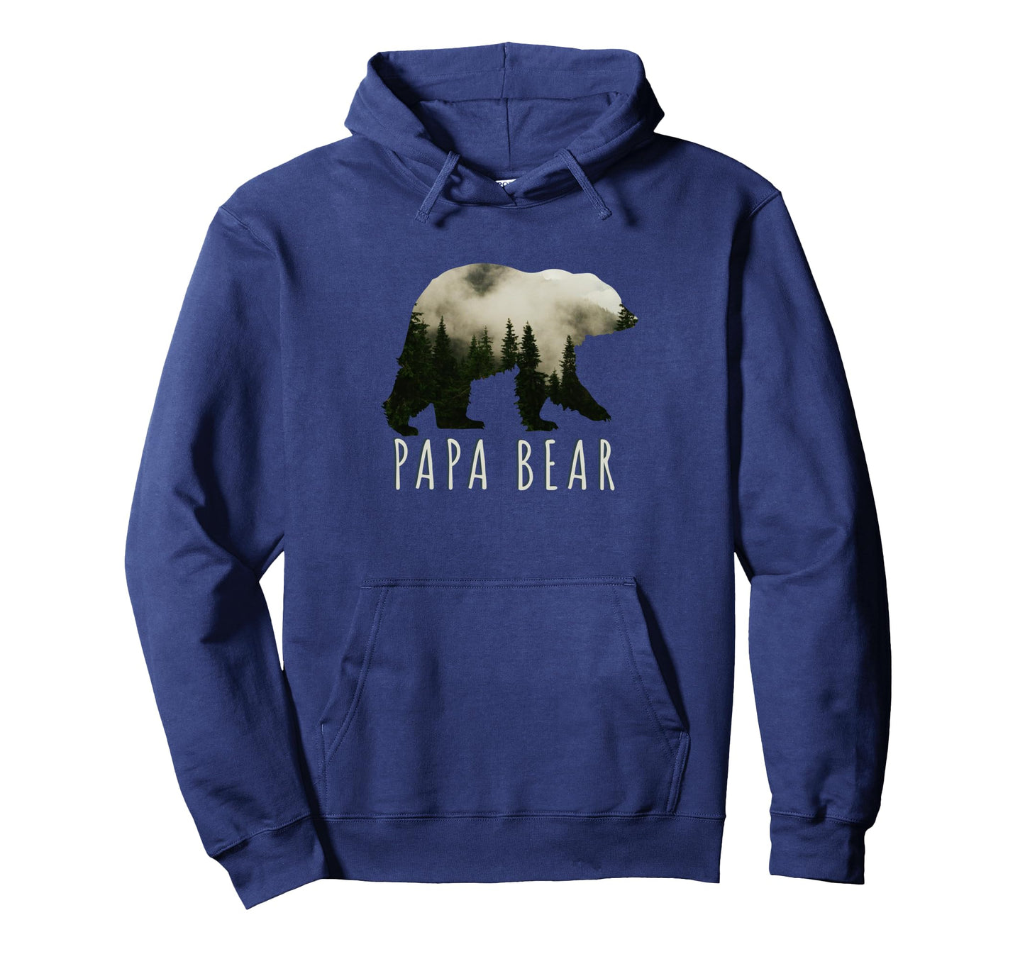 Papa Bear Forest Bear Hoodie - Fun Novelty Design for Adults - T-Shirt, Sweatshirt, Hoodie