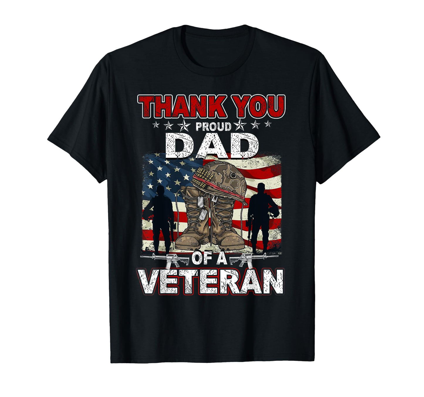 Thank You Veterans Us Flag Gifts Proud T-Shirt - Custom Art Print Unisex - T-Shirt, Sweatshirt, Hoodie