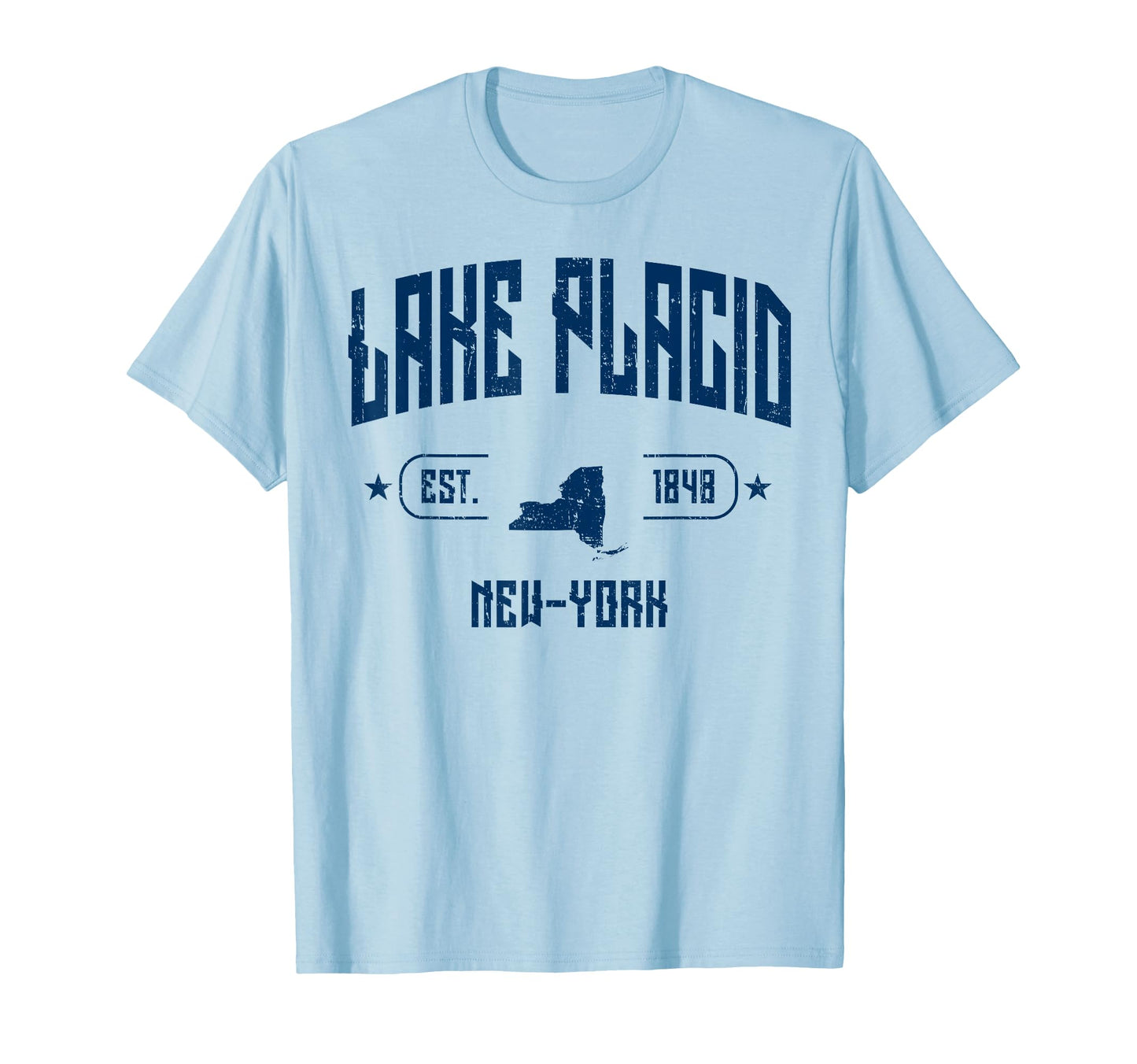 Lake Placid New York Ny Sport Navy T-Shirt - Aesthetic Graphic Unisex - T-Shirt, Sweatshirt, Hoodie