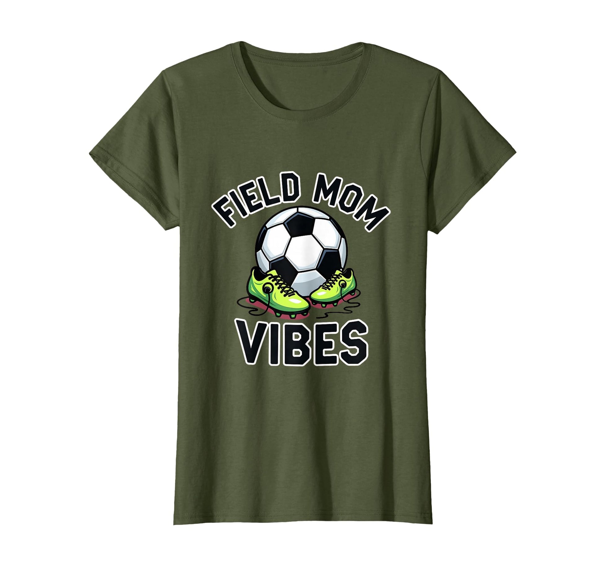 Field Mom Vibes Soccer Mom T-Shirt - Novelty Apparel Men Women - T-Shirt, Sweatshirt, Hoodie
