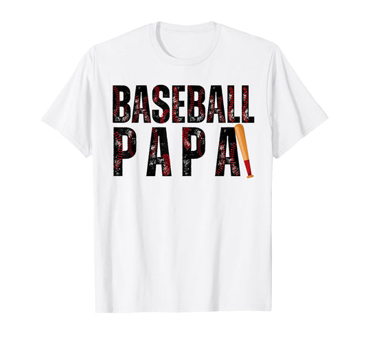 Baseball Papa Family Matching Funny T-Shirt - Unique Graphic Men Women - T-Shirt, Sweatshirt, Hoodie