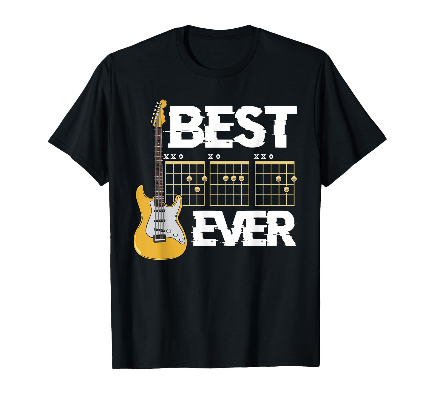 Best Dad Ever Guitar Chords Music T-Shirt - Graphic Print Men Women - T-Shirt, Sweatshirt, Hoodie