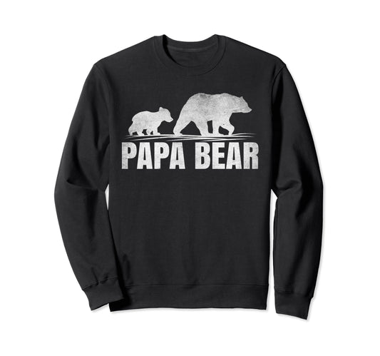 Bear Lover Dad Daddy Distressed Sweatshirt - Unique Graphic for Adults - T-Shirt, Sweatshirt, Hoodie