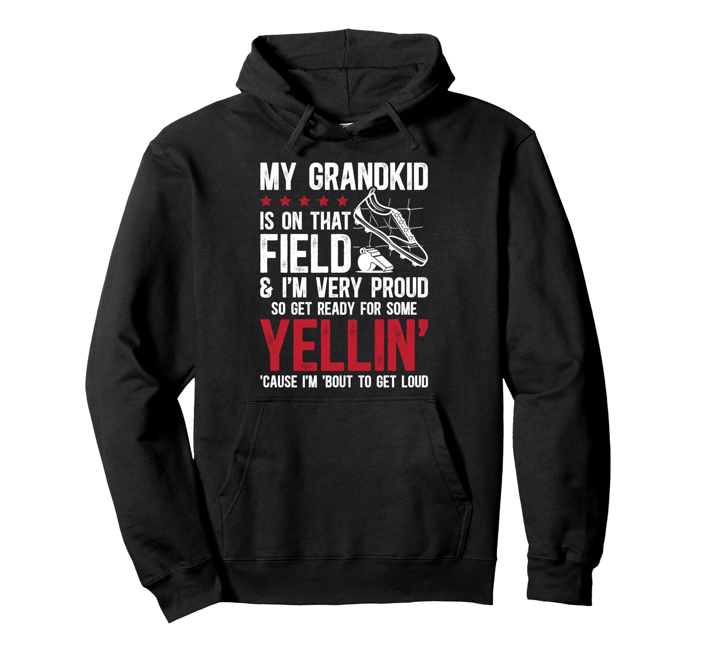 Very Proud Soccer Grandpa Soccer Player Hoodie - Novelty Apparel Unisex - T-Shirt, Sweatshirt, Hoodie
