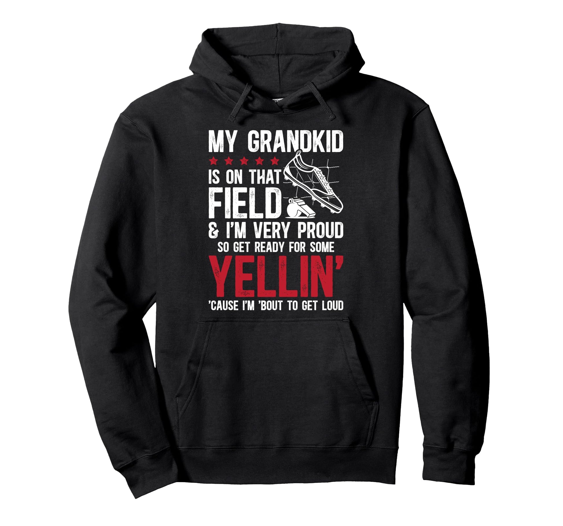 Very Proud Soccer Grandpa Soccer Player Hoodie - Novelty Apparel Unisex - T-Shirt, Sweatshirt, Hoodie