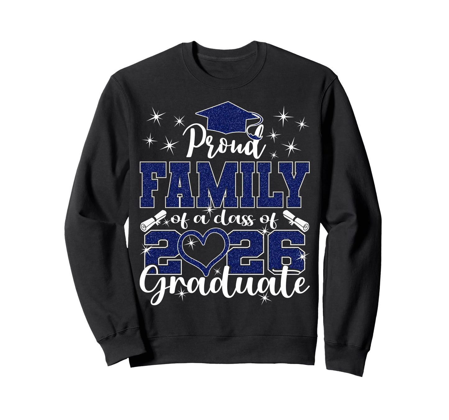 Super Proud Family 2026 Graduate Sweatshirt - Aesthetic Graphic Unisex - T-Shirt, Sweatshirt, Hoodie