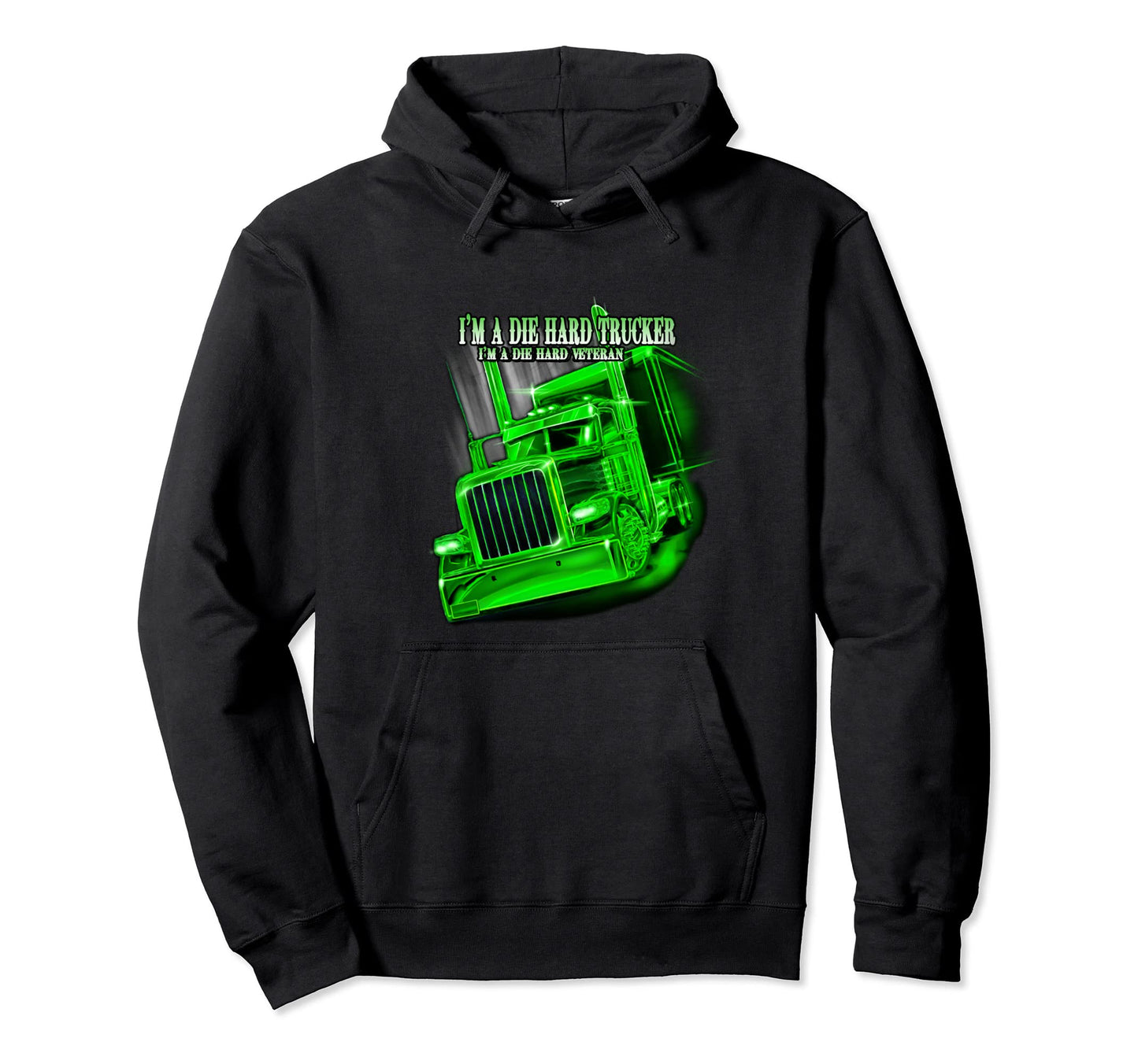 Die Hard Veteran Dad Trucker Hoodie - Streetwear Style Unisex - T-Shirt, Sweatshirt, Hoodie