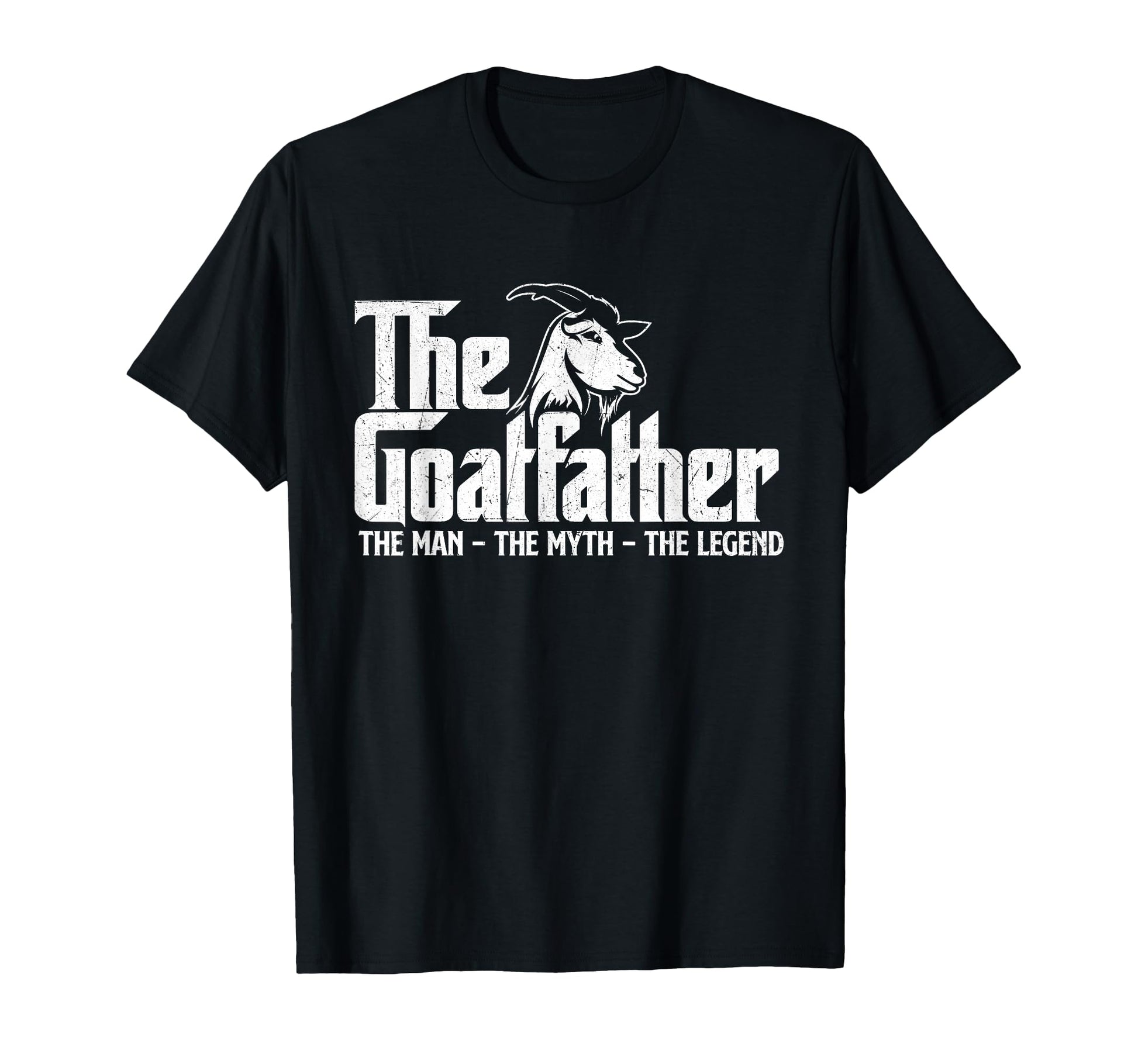 Goatfather Goat Owner Animal Farmer T-Shirt - Minimalist Print for Adults - T-Shirt, Sweatshirt, Hoodie