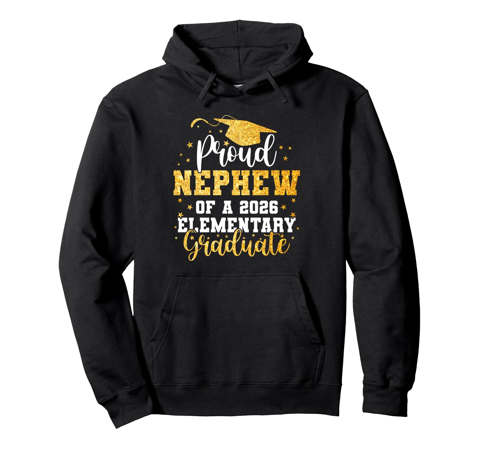 Proud Nephew Class 2026 Elementary Hoodie - Aesthetic Graphic Unisex - T-Shirt, Sweatshirt, Hoodie