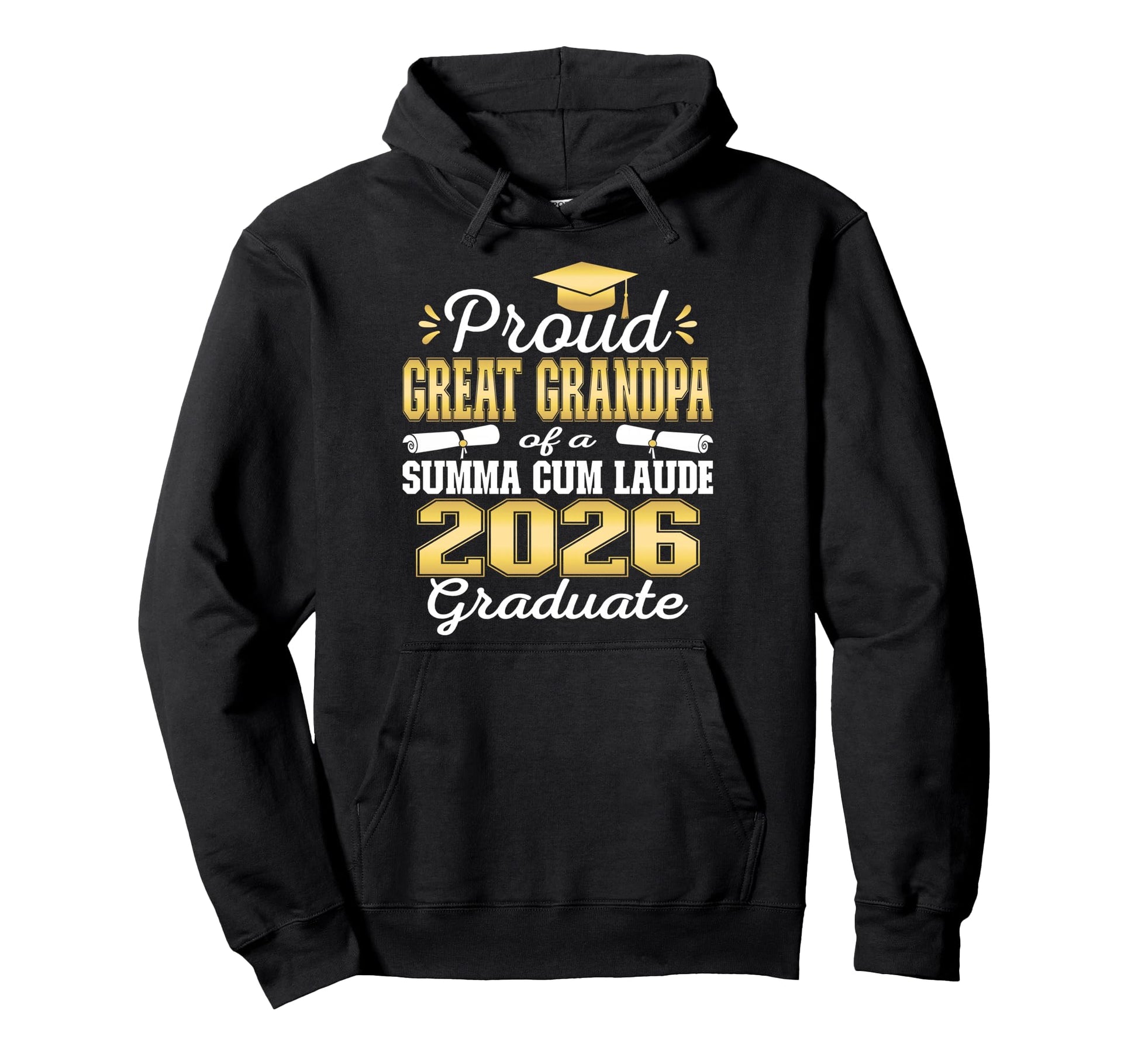 Proud Great Grandpa 2026 Summa Hoodie - Casual Everyday Wear for Adults - T-Shirt, Sweatshirt, Hoodie