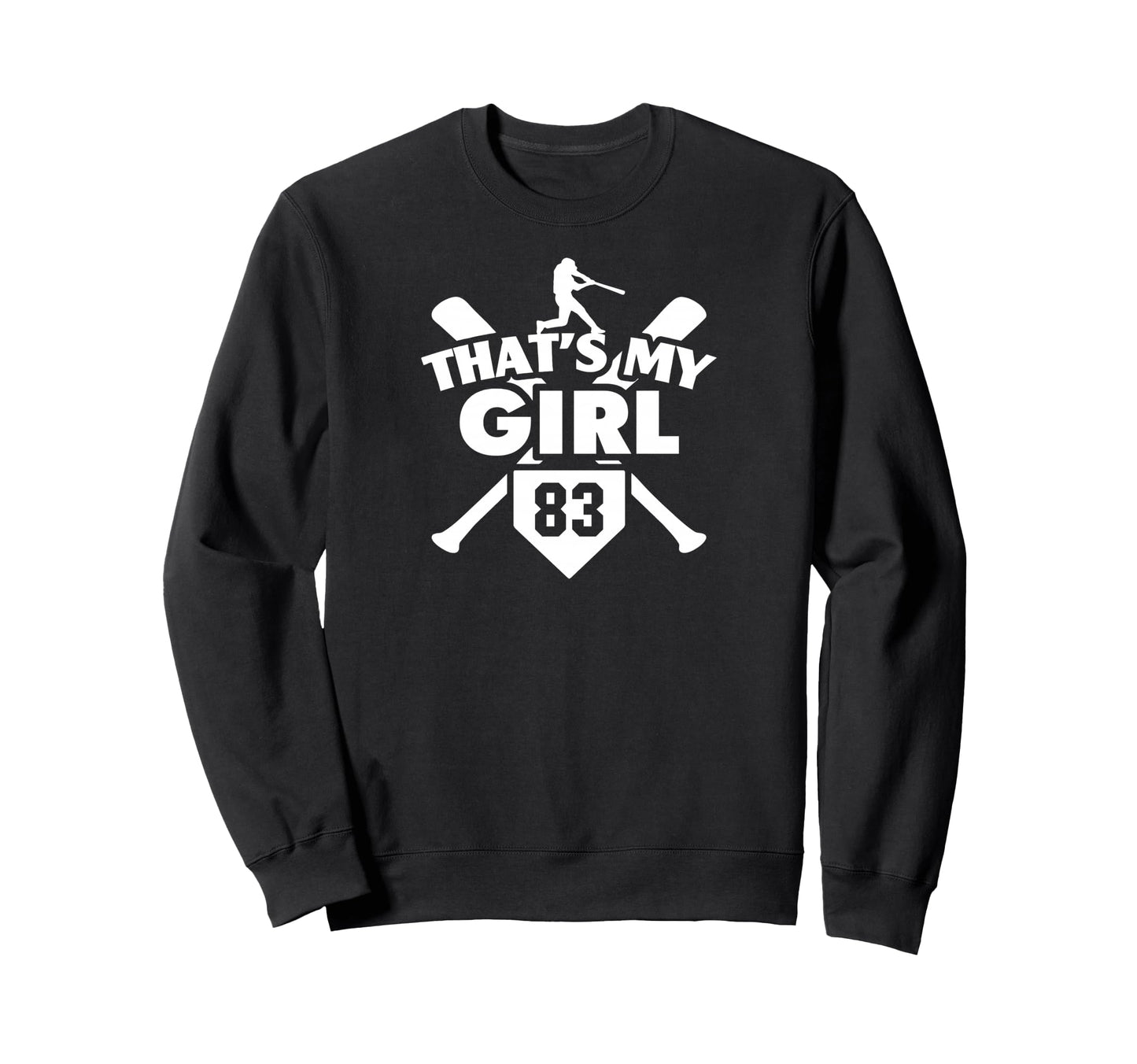 Baseball Mom Dad Thats My 83 Softball Sweatshirt - Novelty Apparel Unisex - T-Shirt, Sweatshirt, Hoodie