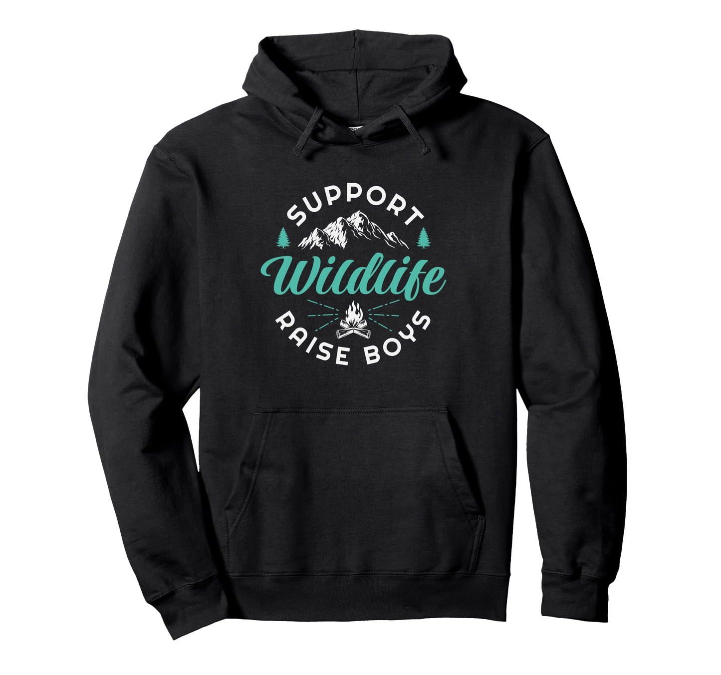 Support Wildlife Raise Parent Mom Dad Gift Hoodie - Graphic Print Men Women - T-Shirt, Sweatshirt, Hoodie