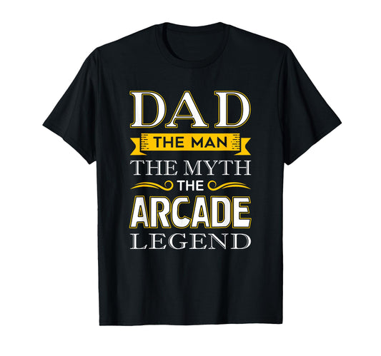 Arcade Dad Legend Gifts Arcade Gamer Dads T-Shirt - Graphic Print Unisex - T-Shirt, Sweatshirt, Hoodie