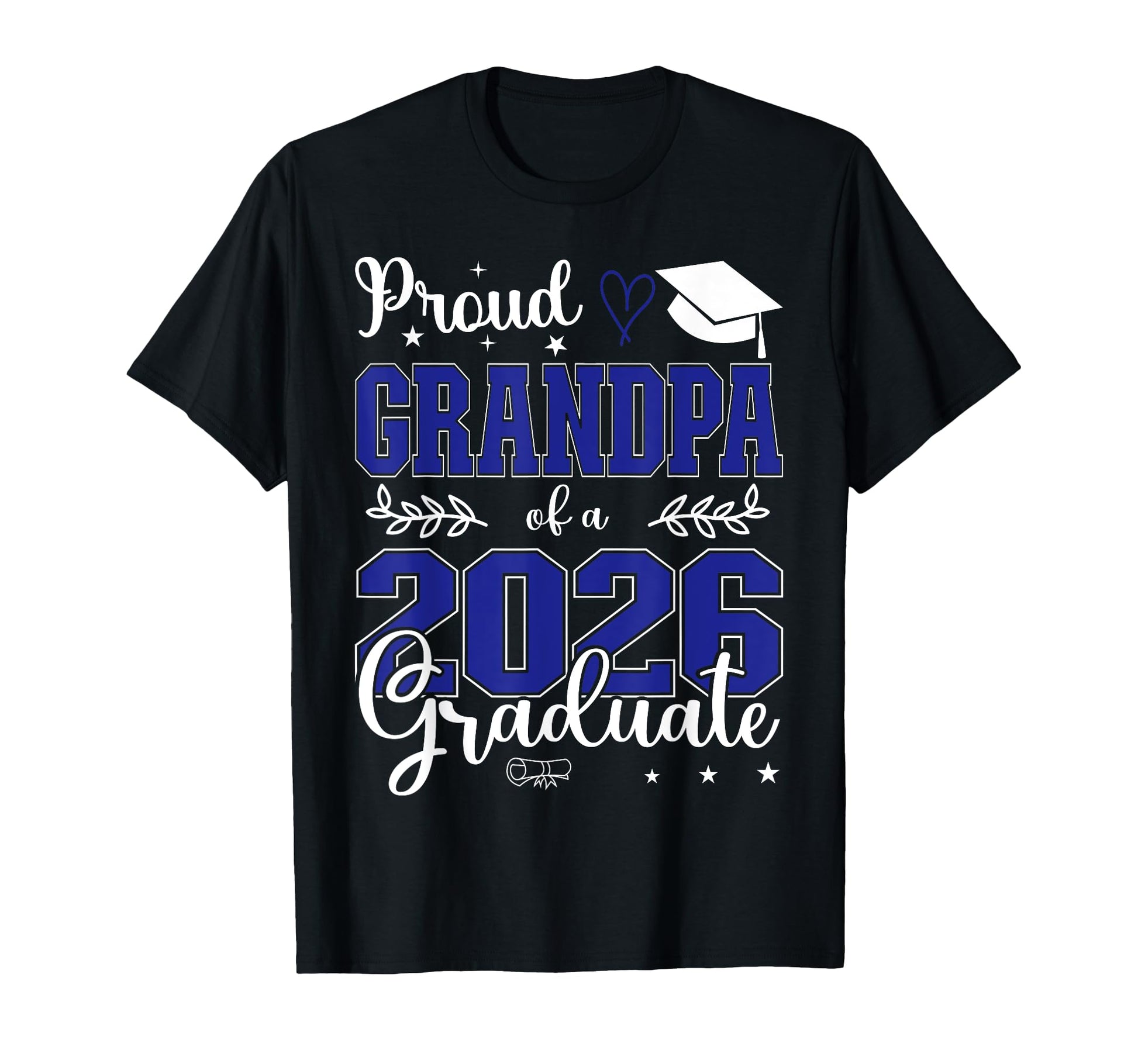 Proud Grandpa Class 2026 Graduate T-Shirt - Fun Novelty Design for Adults - T-Shirt, Sweatshirt, Hoodie