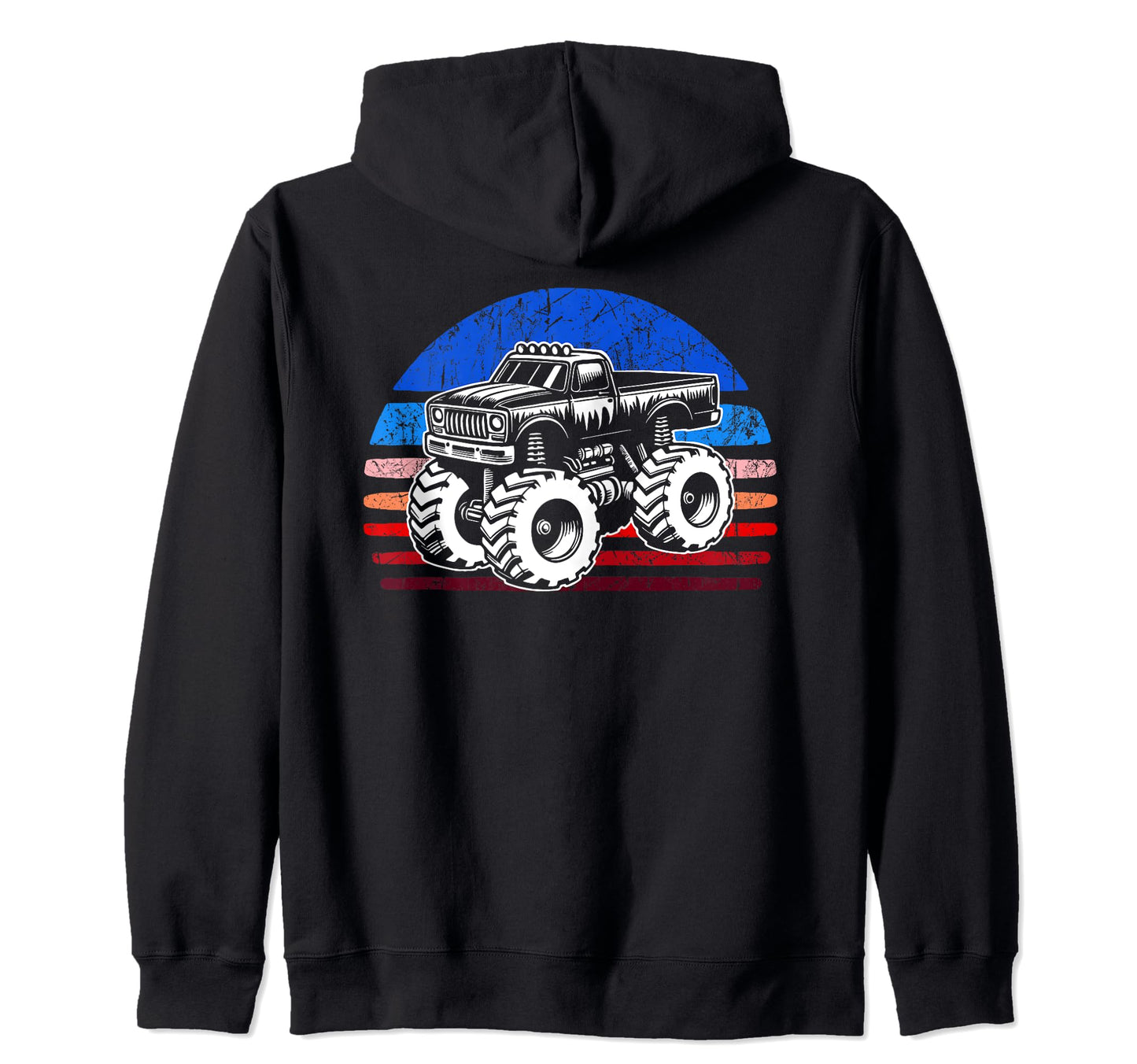 Monster Truck Dad Fathers Day Sweatshirt - Aesthetic Graphic for Adults - T-Shirt, Sweatshirt, Hoodie