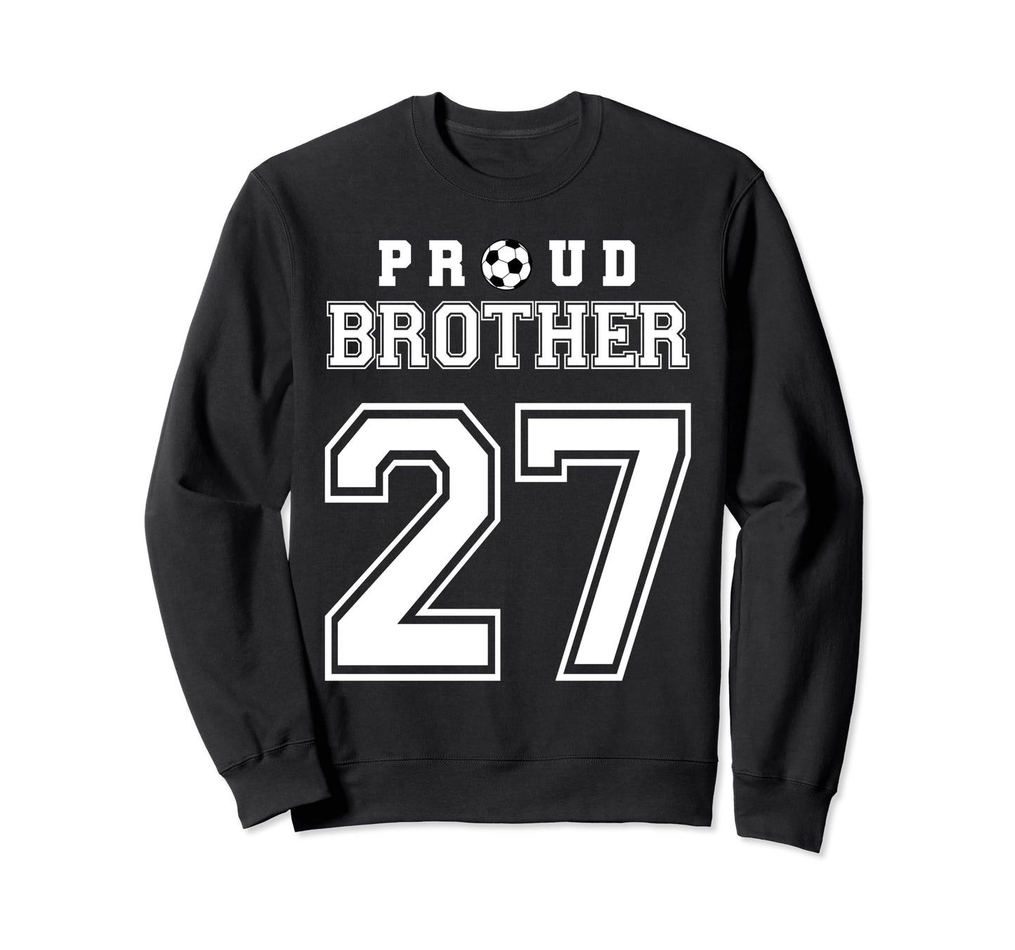 Number 27 Custom Proud Soccer Sweatshirt - Aesthetic Graphic for Adults - T-Shirt, Sweatshirt, Hoodie