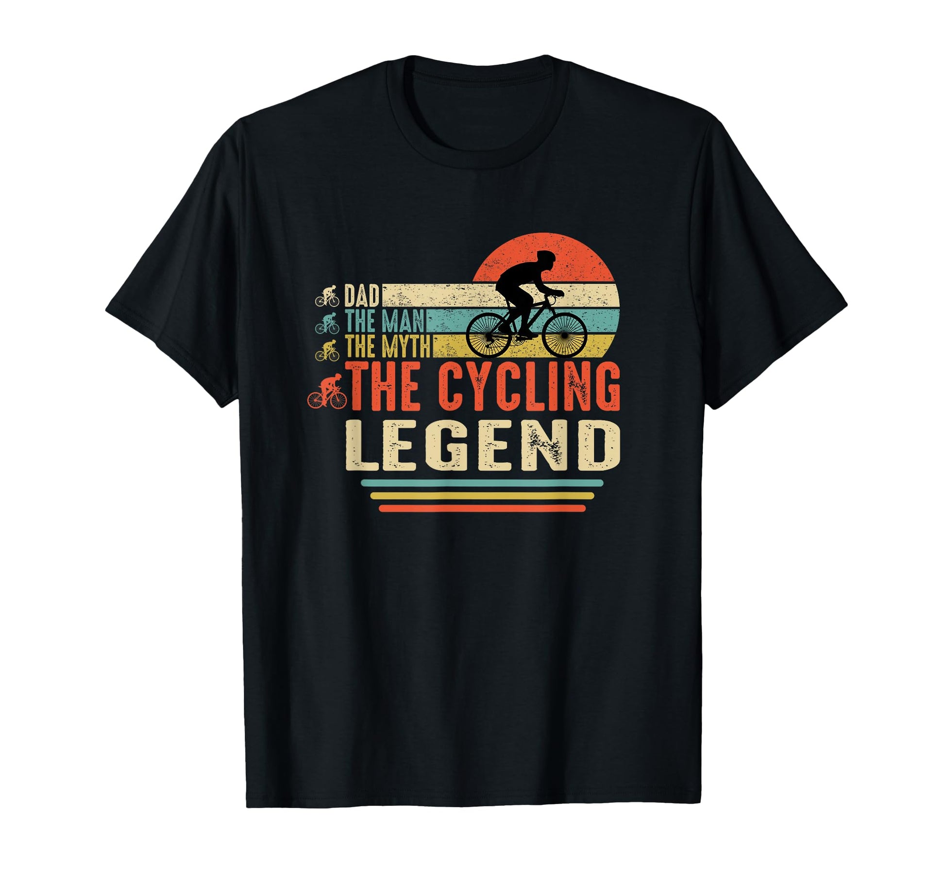 Funny Dad Cycling Legend Cycling T-Shirt - Minimalist Print for Adults - T-Shirt, Sweatshirt, Hoodie