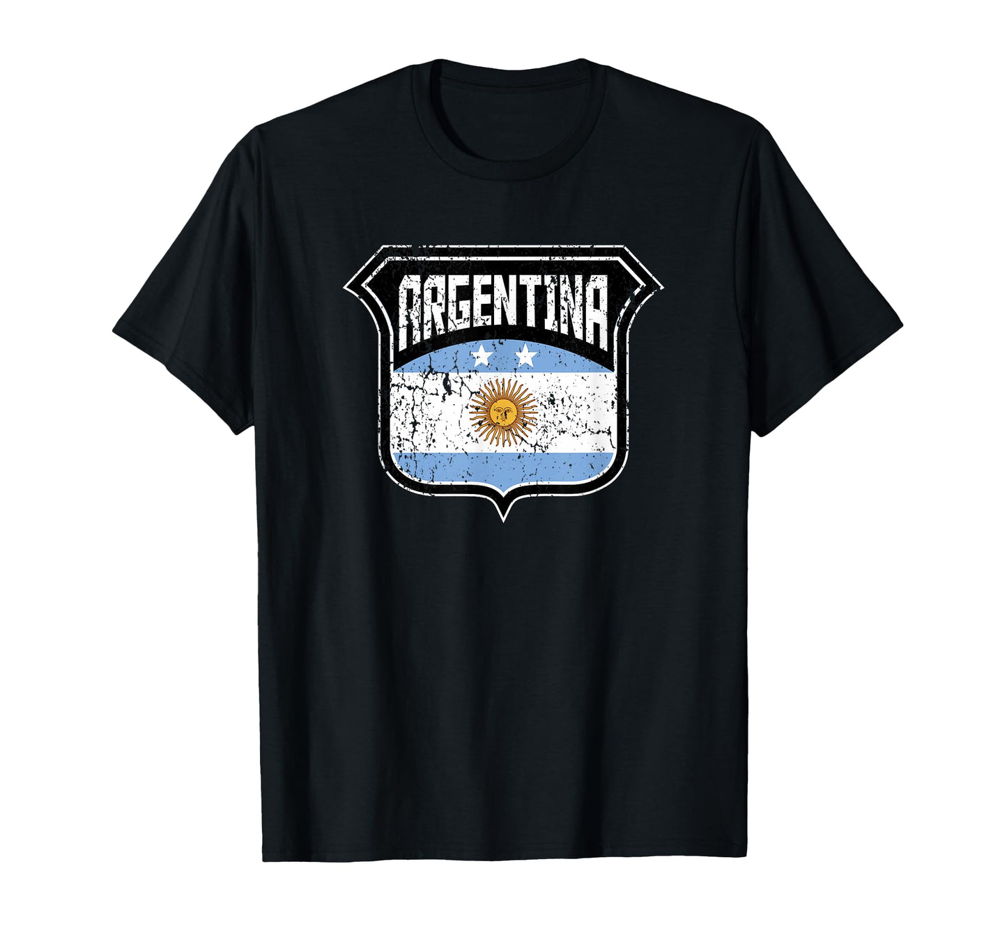 Argentina Soccer Country Flag Crest T-Shirt - Minimalist Print for Adults - T-Shirt, Sweatshirt, Hoodie