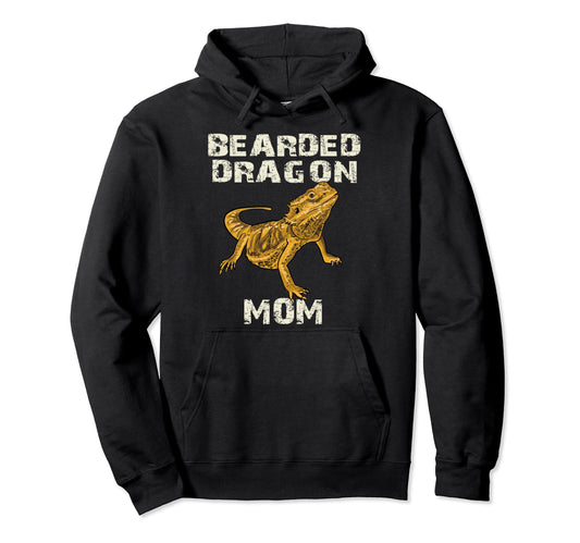 Bearded Dragon Mom Lover Gift Owner Love Hoodie - Custom Art Print Unisex - T-Shirt, Sweatshirt, Hoodie