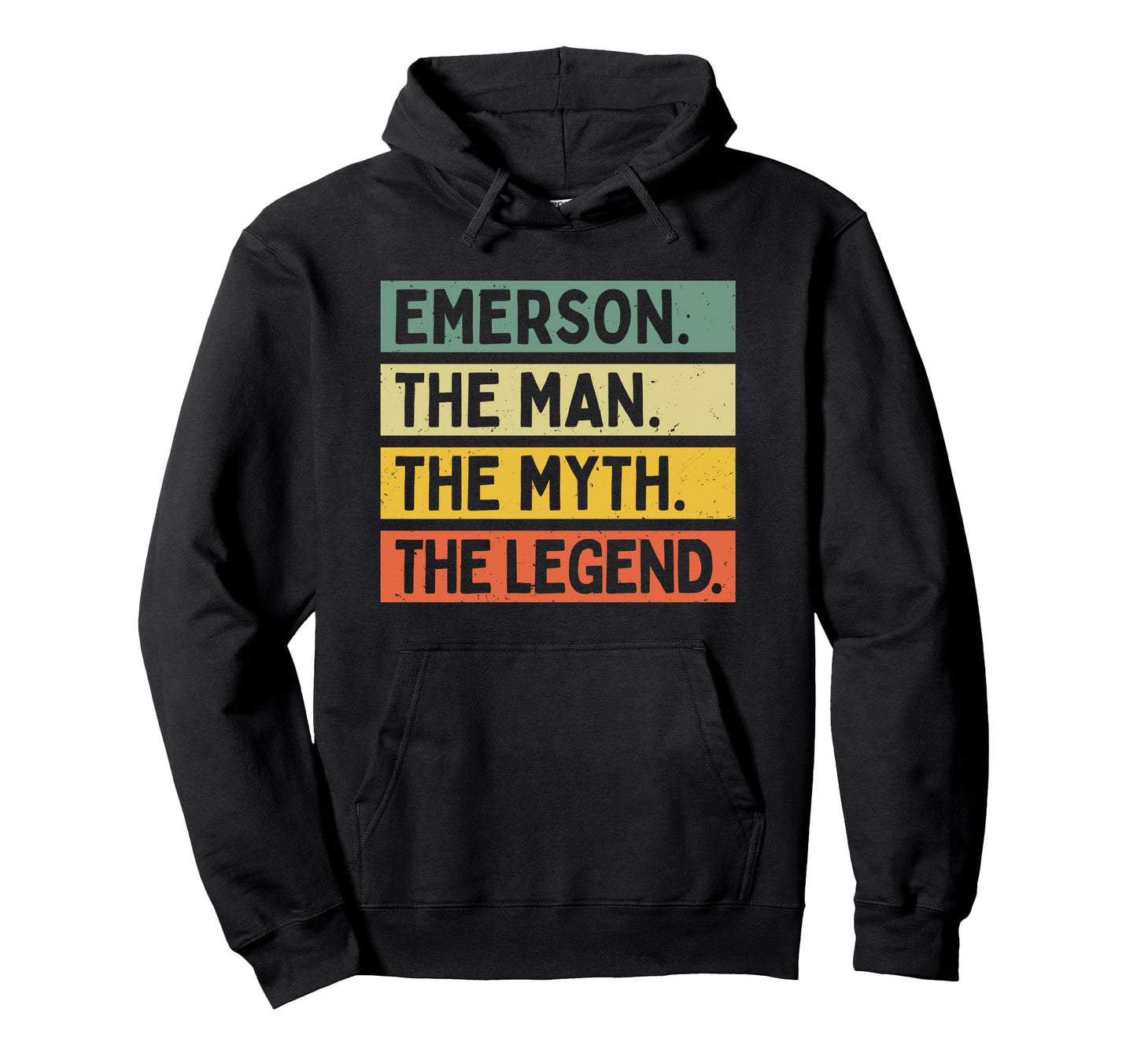 Emerson Myth Legend Funny Personalized Hoodie - Trendy Graphic for Adults - T-Shirt, Sweatshirt, Hoodie