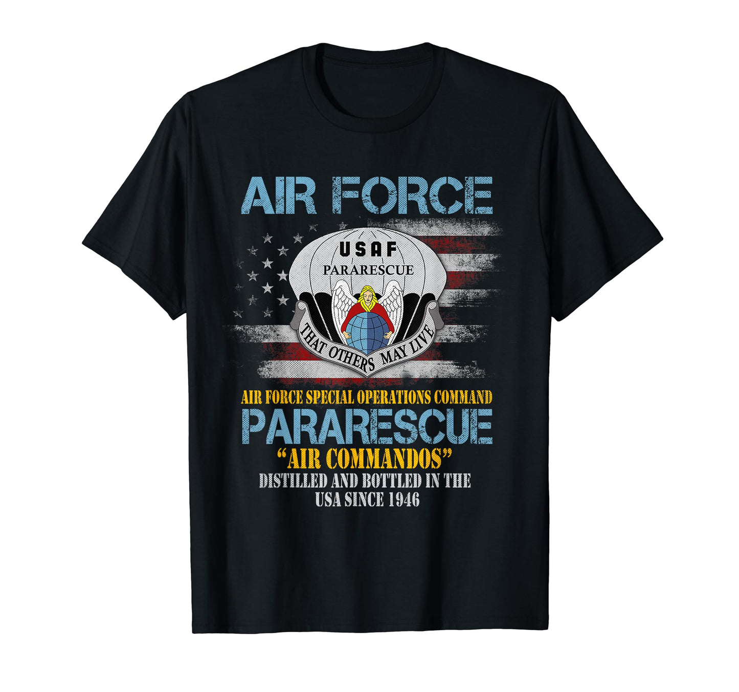Us Air Force Pararescue Veteran Us T-Shirt - Minimalist Print Men Women - T-Shirt, Sweatshirt, Hoodie