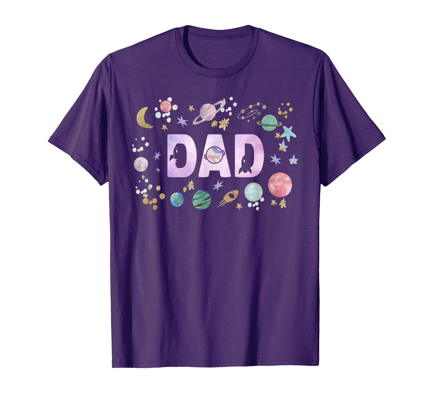 Dad Outer Space Galaxy Birthday 1St T-Shirt - Minimalist Print Men Women - T-Shirt, Sweatshirt, Hoodie