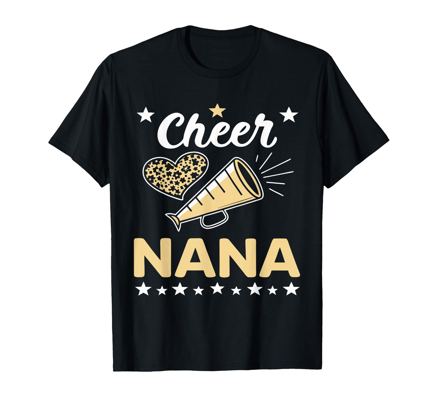 Cheer Nana Proud Cheerleader Grandma T-Shirt - Custom Art Print Unisex - T-Shirt, Sweatshirt, Hoodie