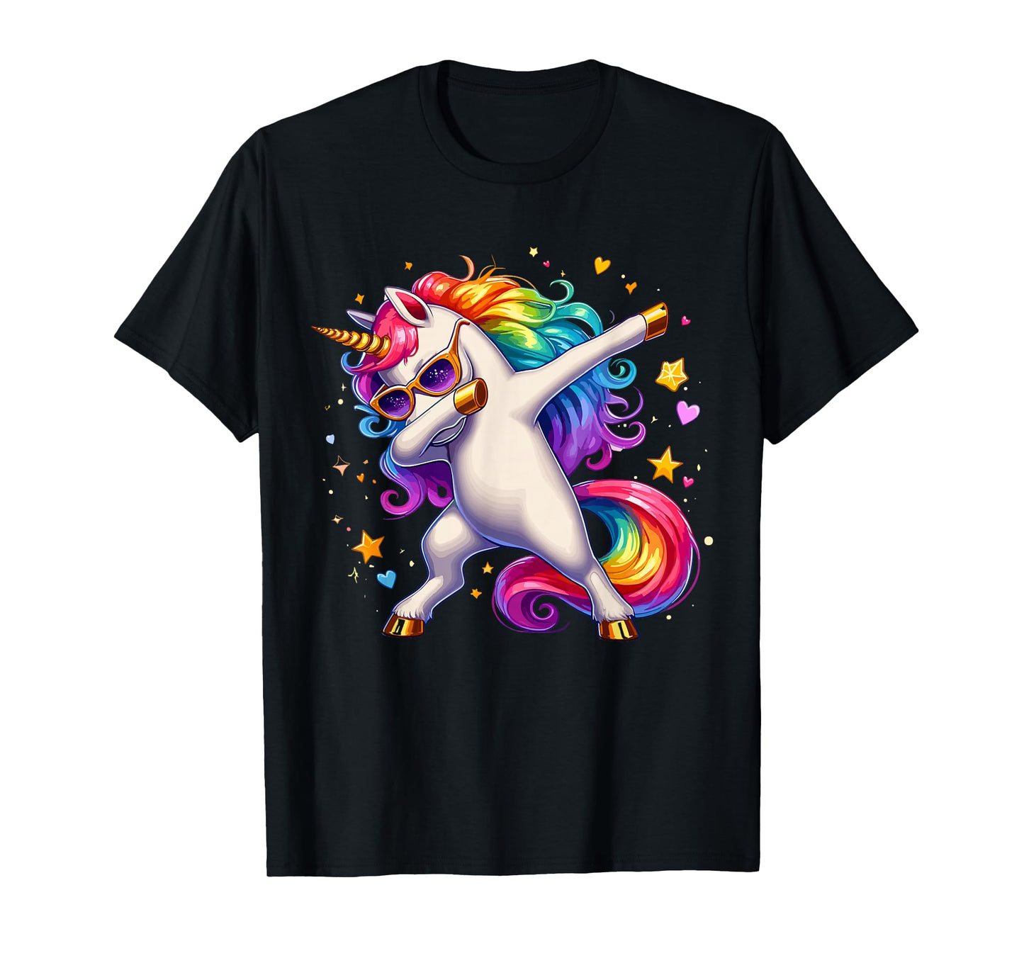 Dab Funny Dabbing Unicorn T-Shirt - Casual Everyday Wear for Adults - T-Shirt, Sweatshirt, Hoodie