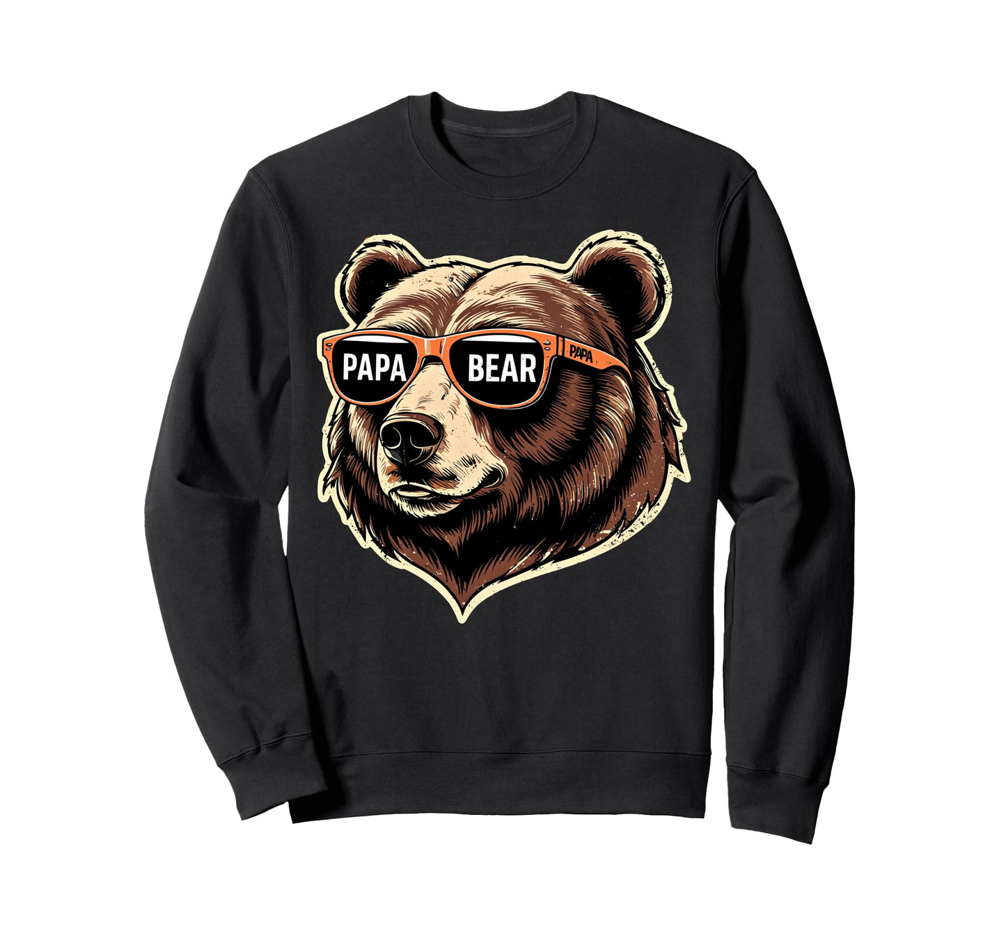 Papa Bear Husband Father Family Sweatshirt - Novelty Apparel for Adults - T-Shirt, Sweatshirt, Hoodie