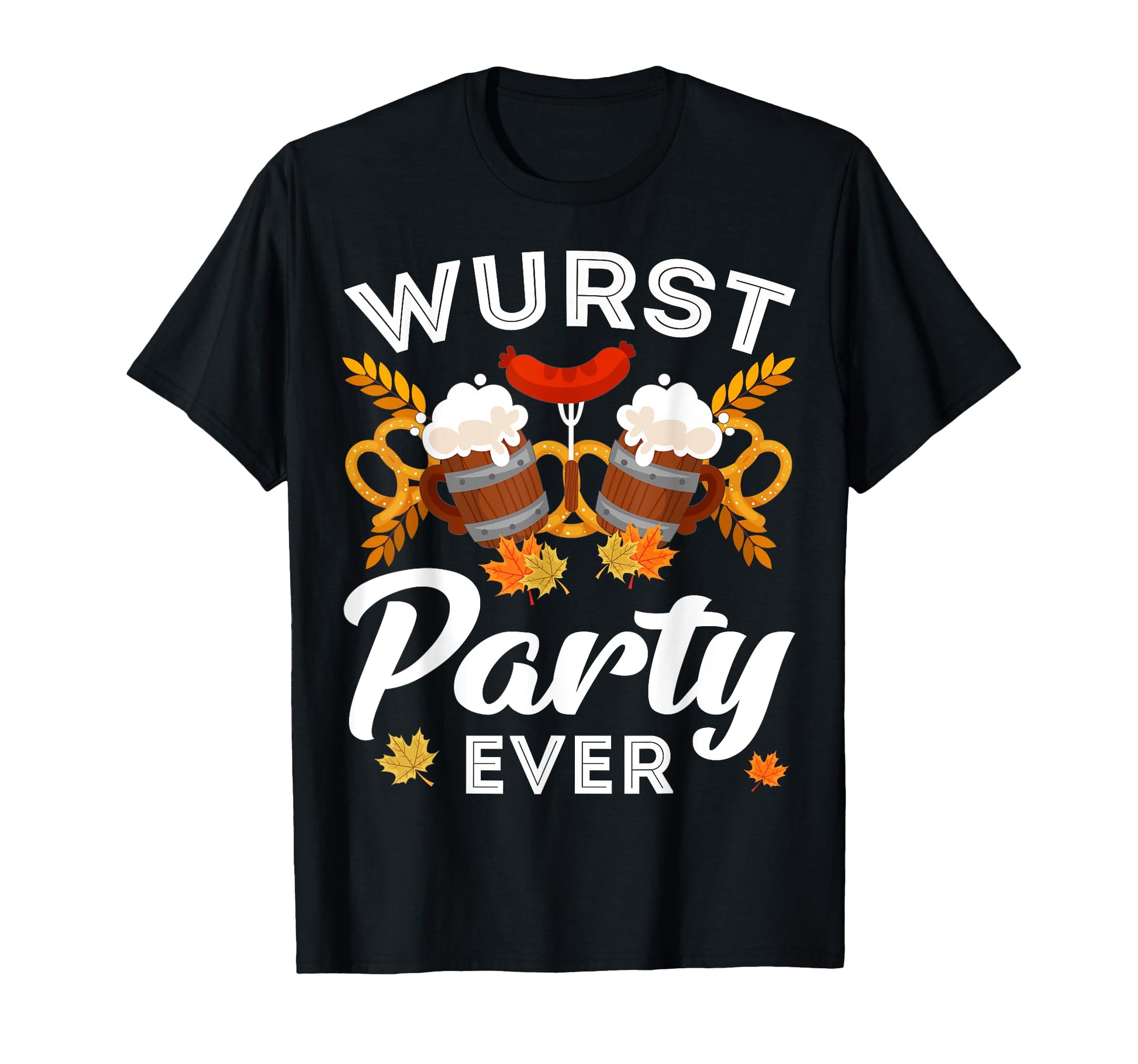 Wurst Party Ever Beer German Oktoberfest T-Shirt - Trendy Graphic Unisex - T-Shirt, Sweatshirt, Hoodie