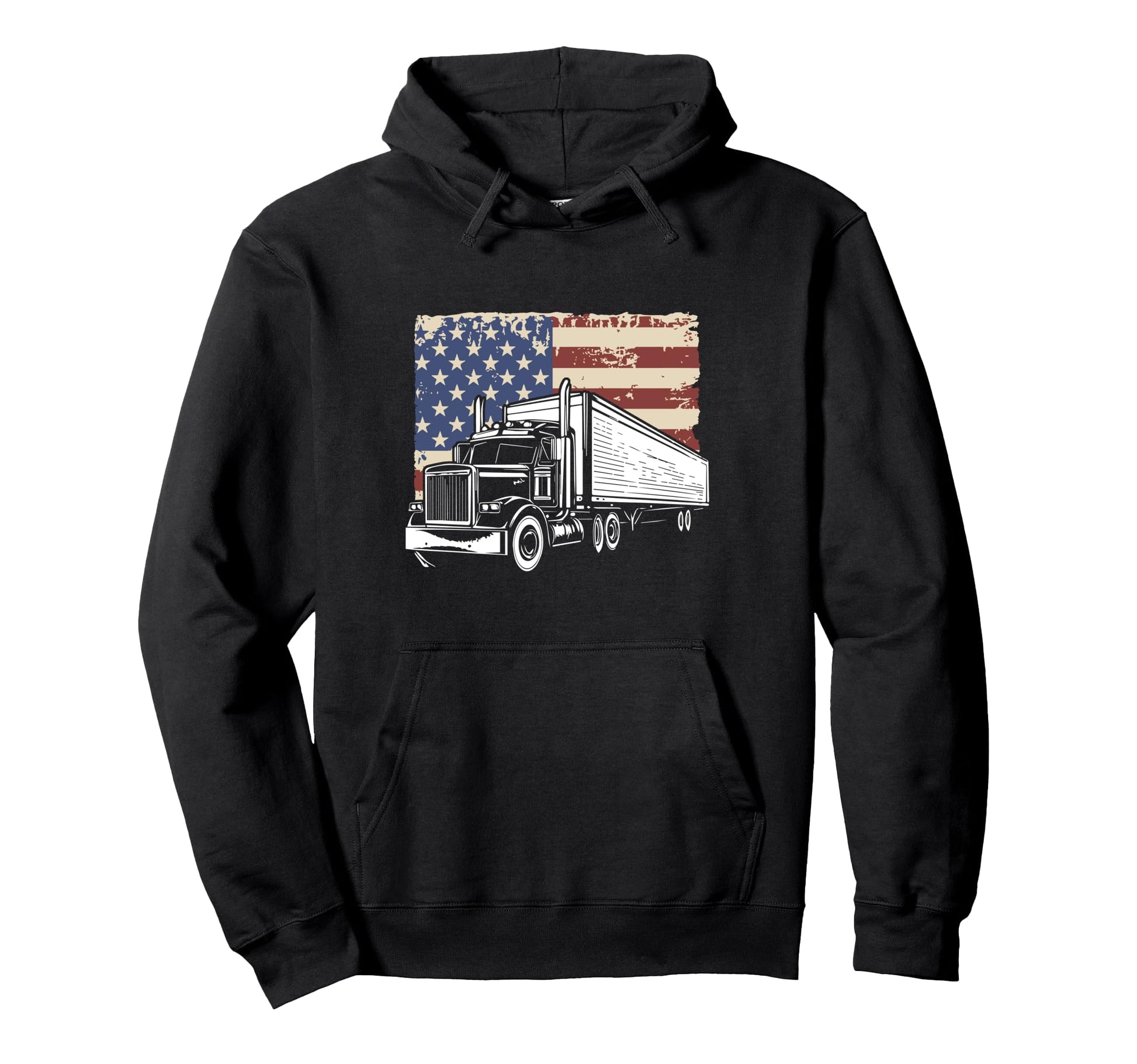 Semi Truck Driver Trucker Hoodie - Streetwear Style Unisex - T-Shirt, Sweatshirt, Hoodie