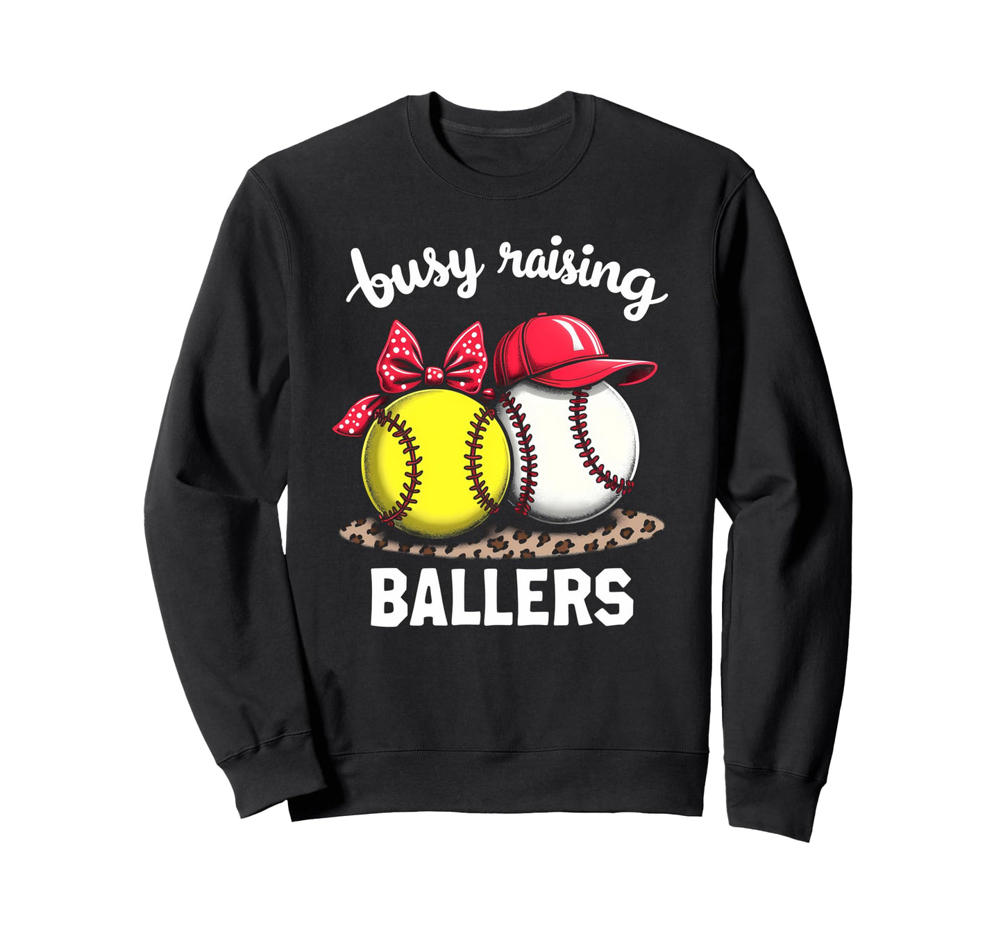 Caring Busy Raising Ballers Sweatshirt - Unique Graphic Men Women - T-Shirt, Sweatshirt, Hoodie