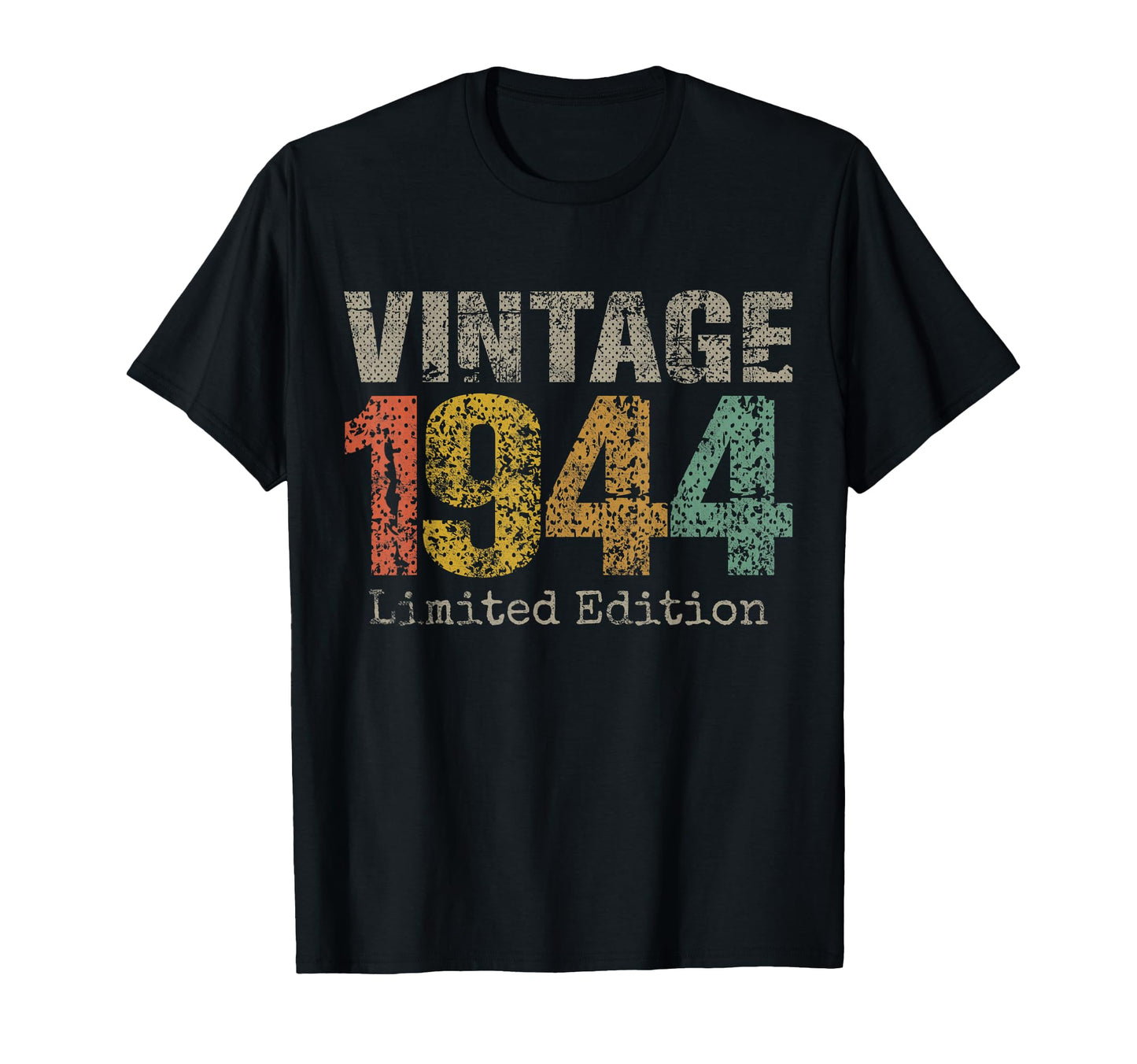 1944 Text 82Nd Birthday Gift 82 Year T-Shirt - Aesthetic Graphic Men Women - T-Shirt, Sweatshirt, Hoodie