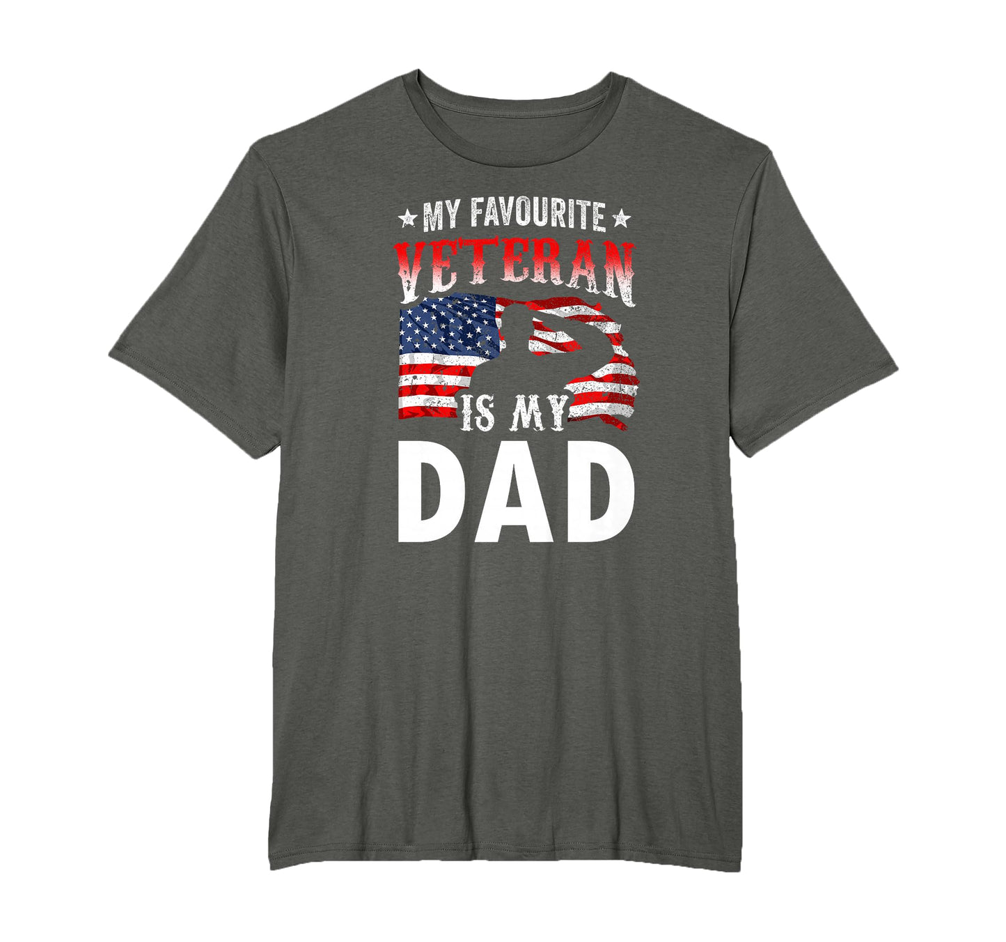 My Favorite Veteran Is My Dad Family T-Shirt - Custom Art Print Unisex - T-Shirt, Sweatshirt, Hoodie