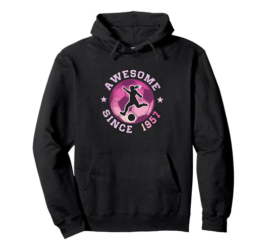 69Th Birthday Soccer Player Awesome Hoodie - Aesthetic Graphic Men Women - T-Shirt, Sweatshirt, Hoodie